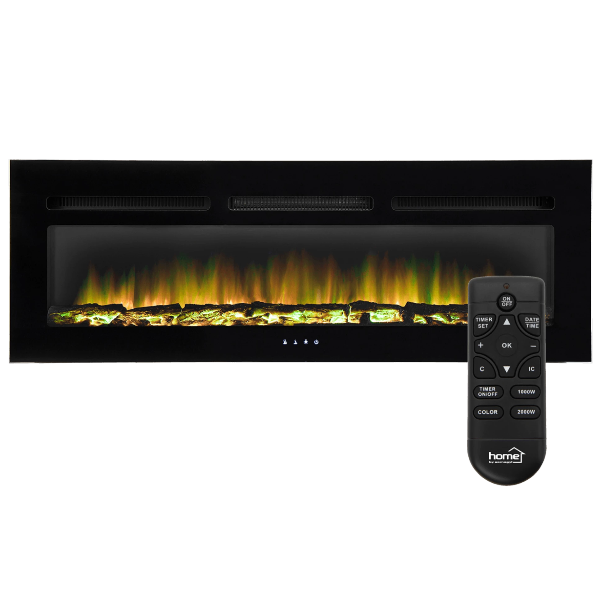 home Kamin, električni, 2000W, daljinski upravljač - FKKI 06