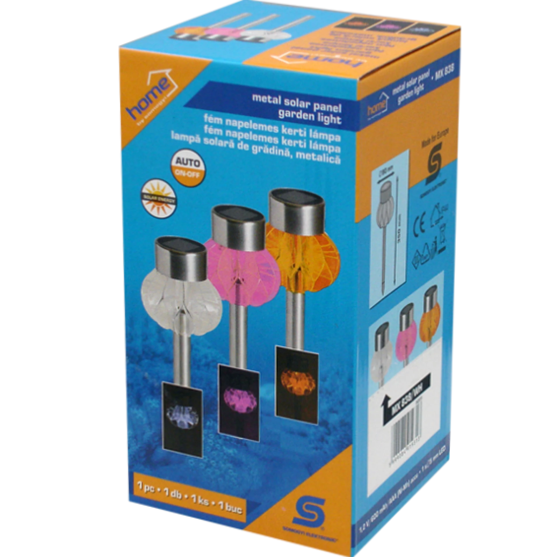 home Solarna vrtna dekorativna LED lampa, 600 mAh - MX 838/WH