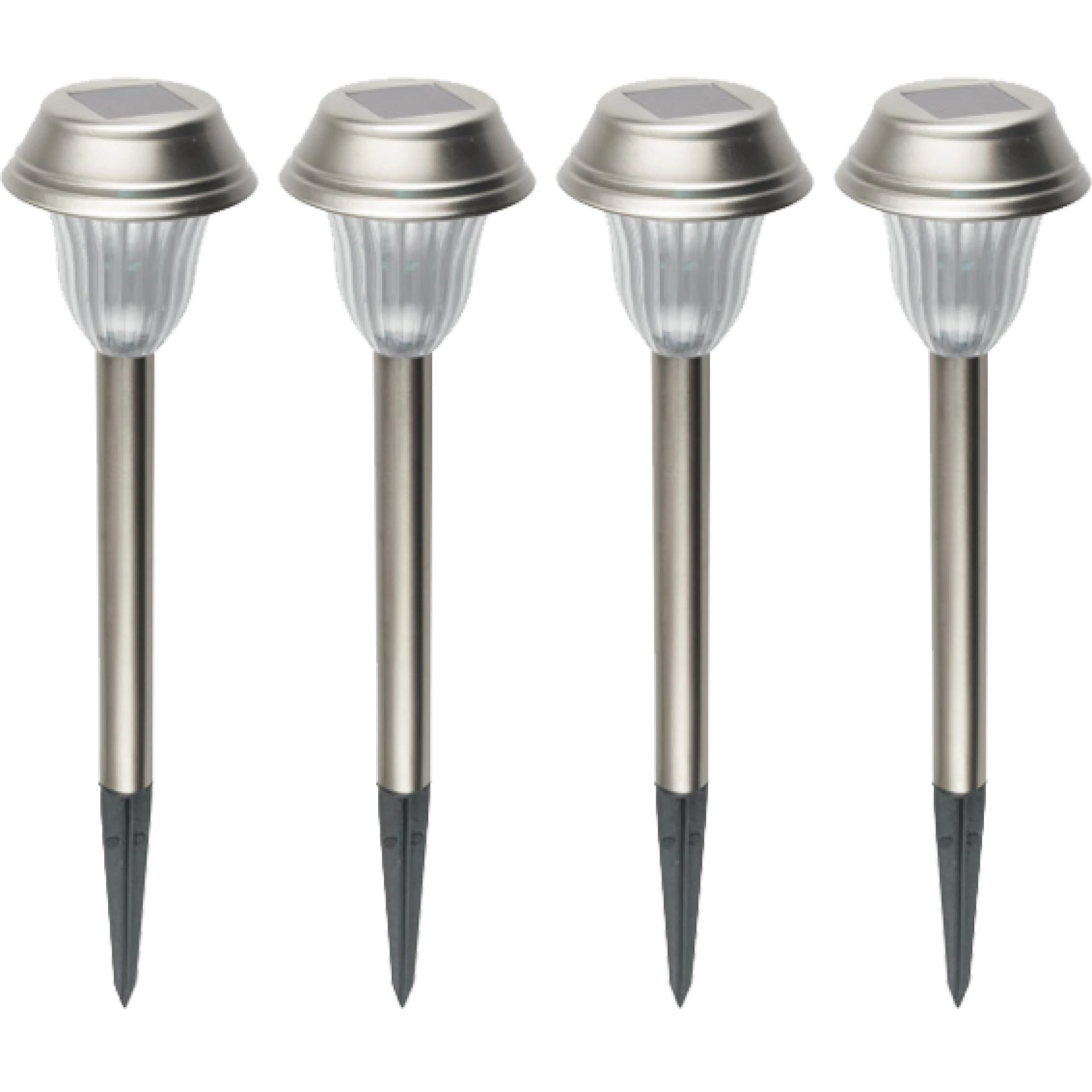 home Solarna vrtna LED lampa, metalna, set 4 komada, 200 mAh - MX 807/4