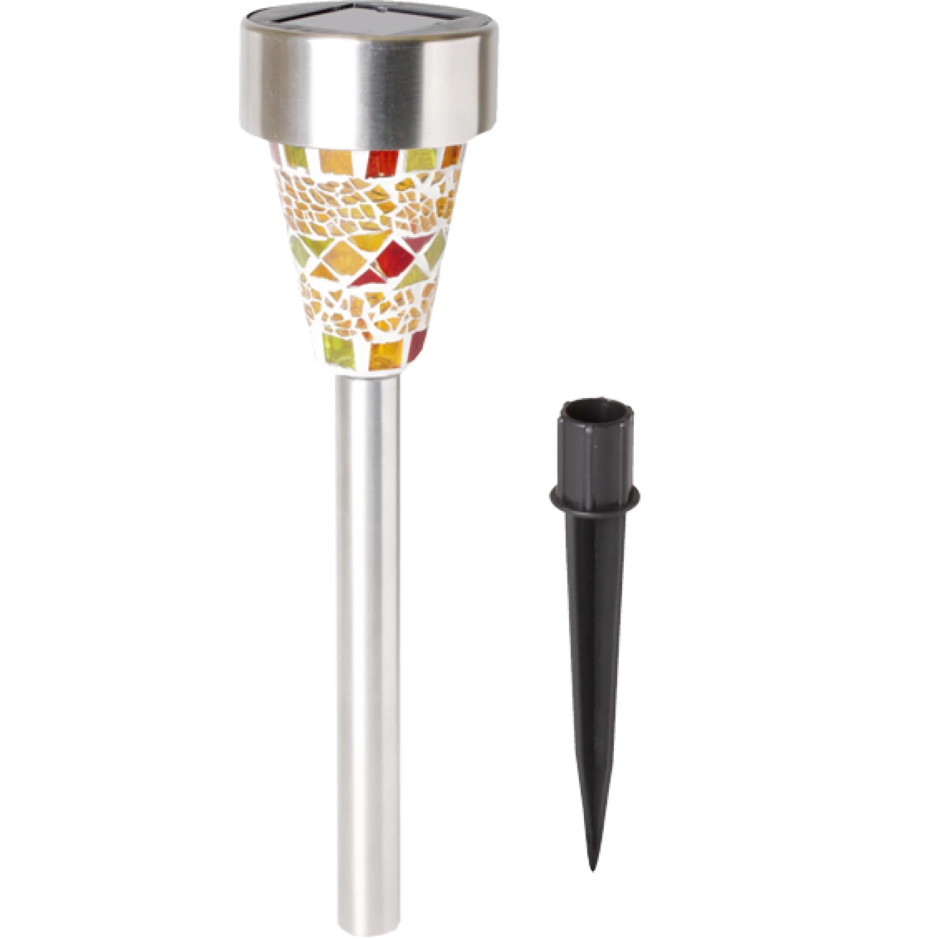 home Solarna vrtna LED lampa, mozaik, staklo / metal, 300 mAh - MX 459/1