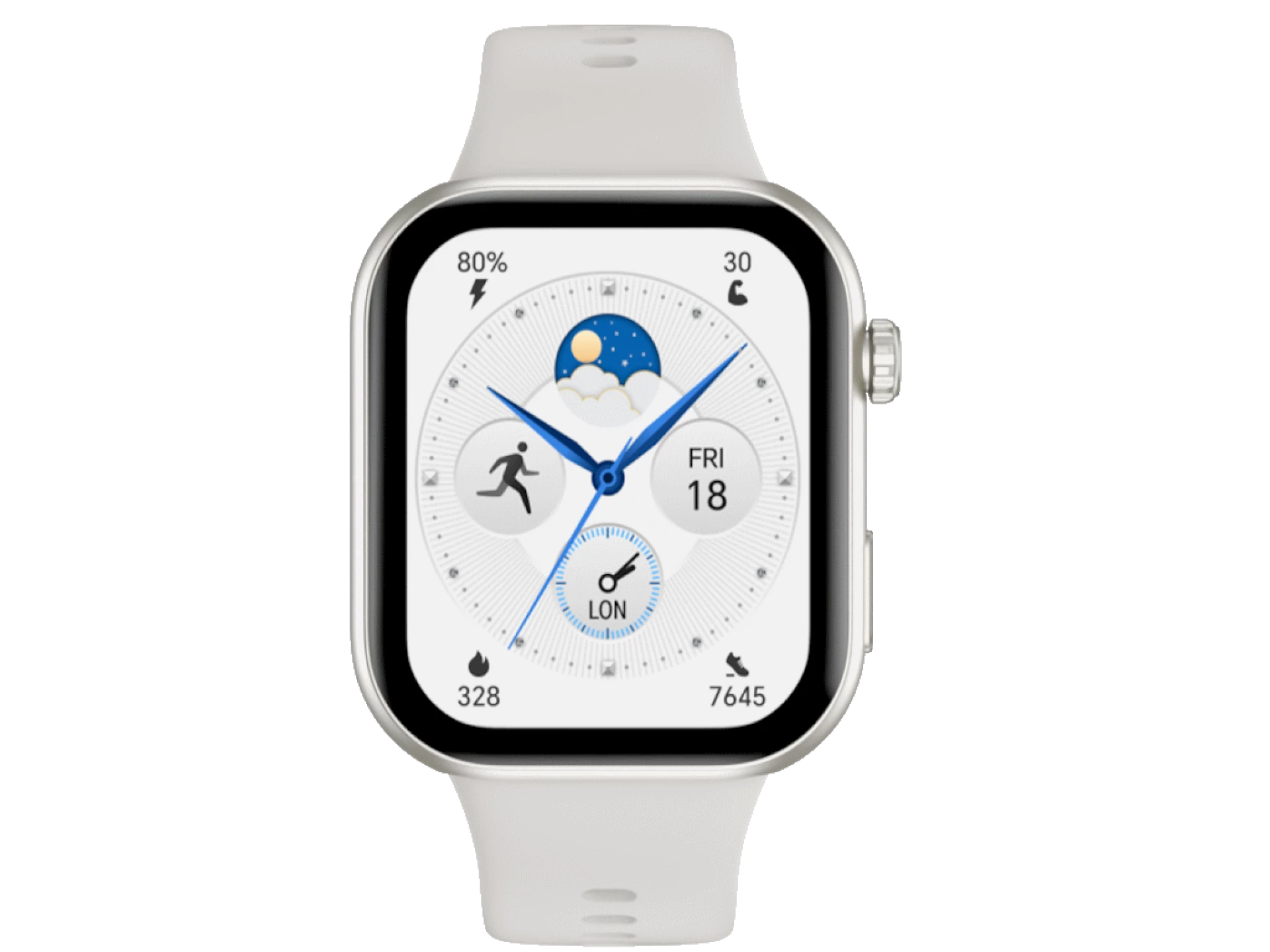 HONOR Choice Watch 2i White1.85 AMOLED, 14 days baterrylife, Bluetooth call, 109 Sports type