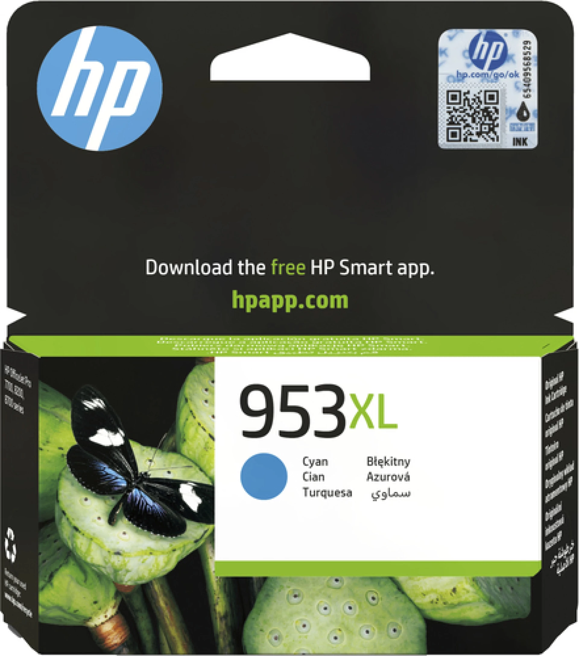 HP Tinta F6U16AE Cyan 953XL