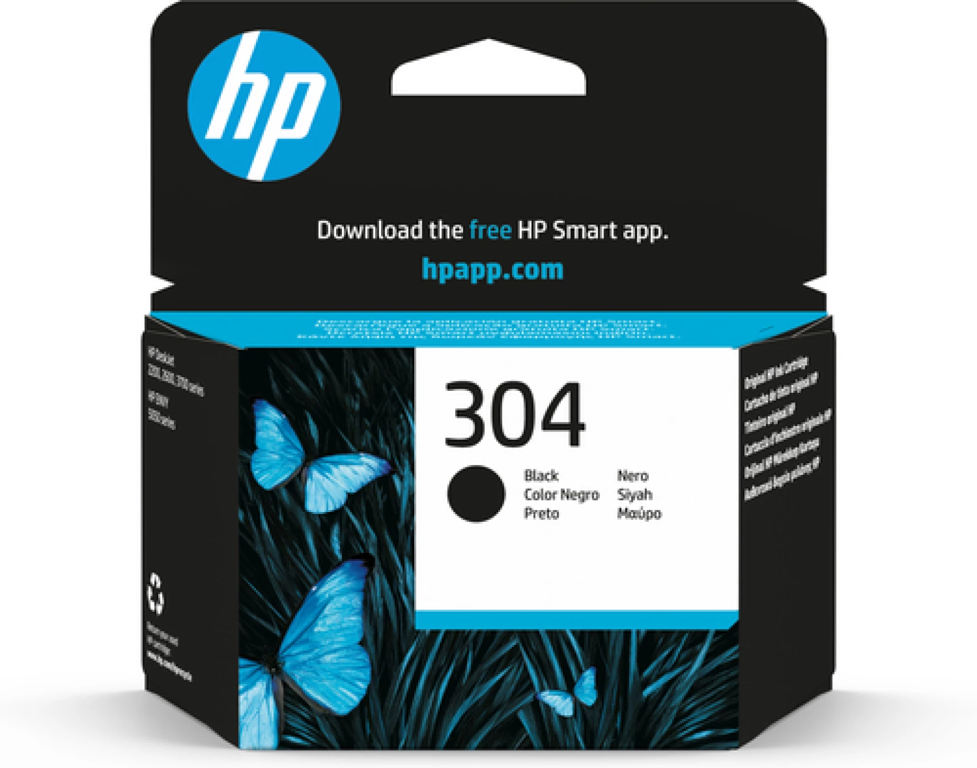 HP Tinta N9K06AE Black 304