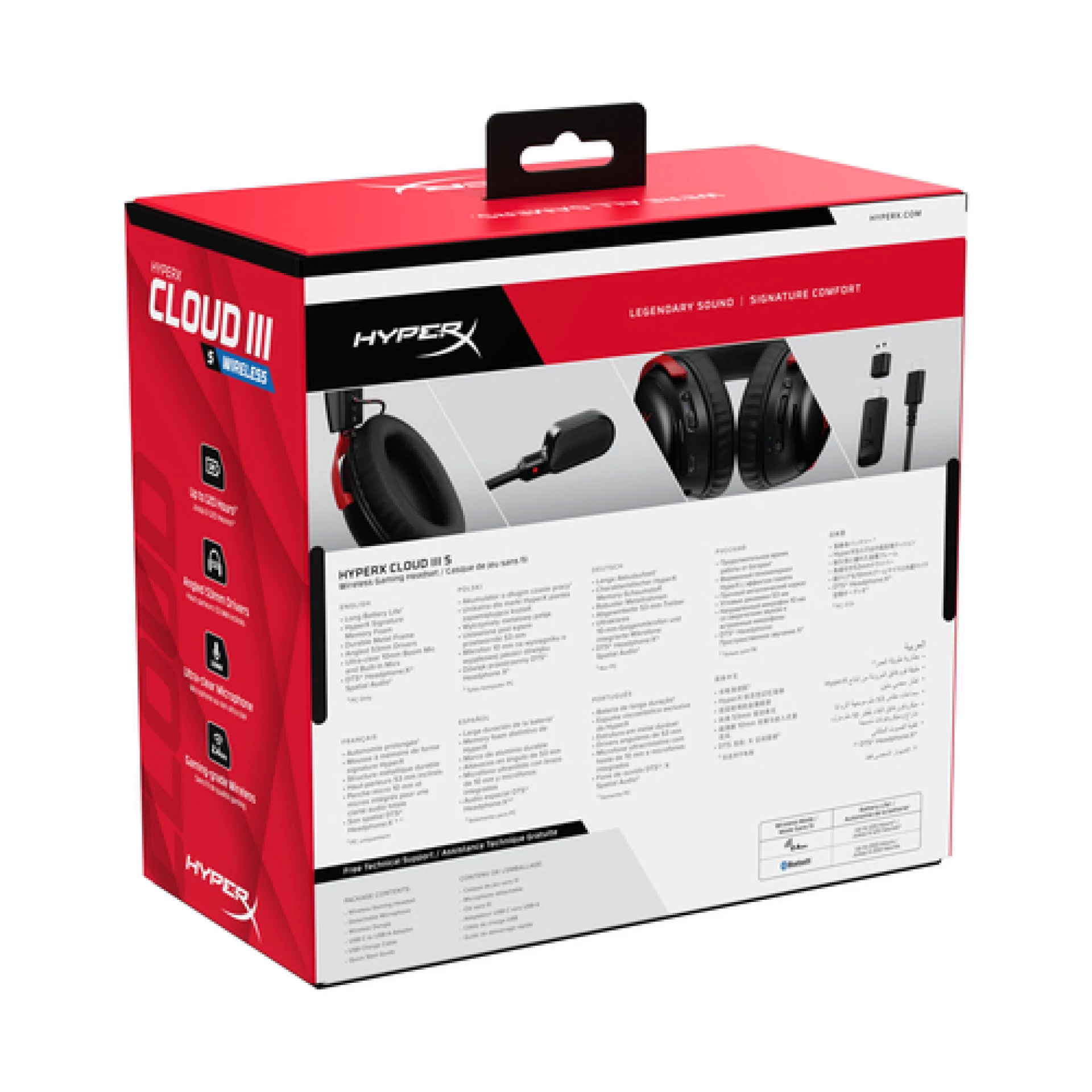 HyperX Cloud III S WirelessGaming Headset Black-Red