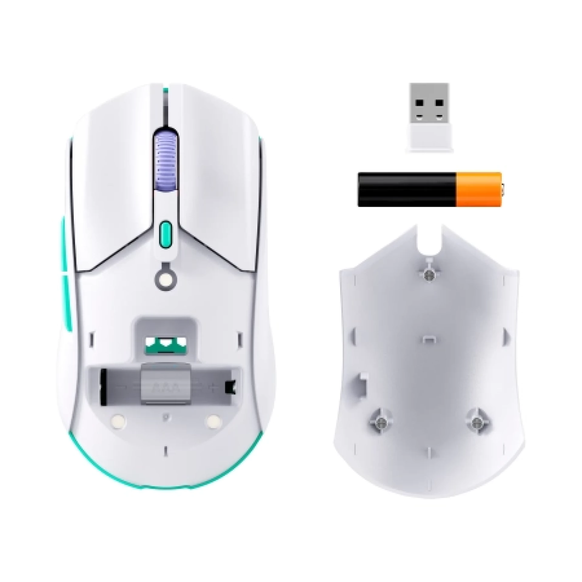HyperX Gaming Miš Pulsefire Haste 2 Core Wireless White 8R2E7AA