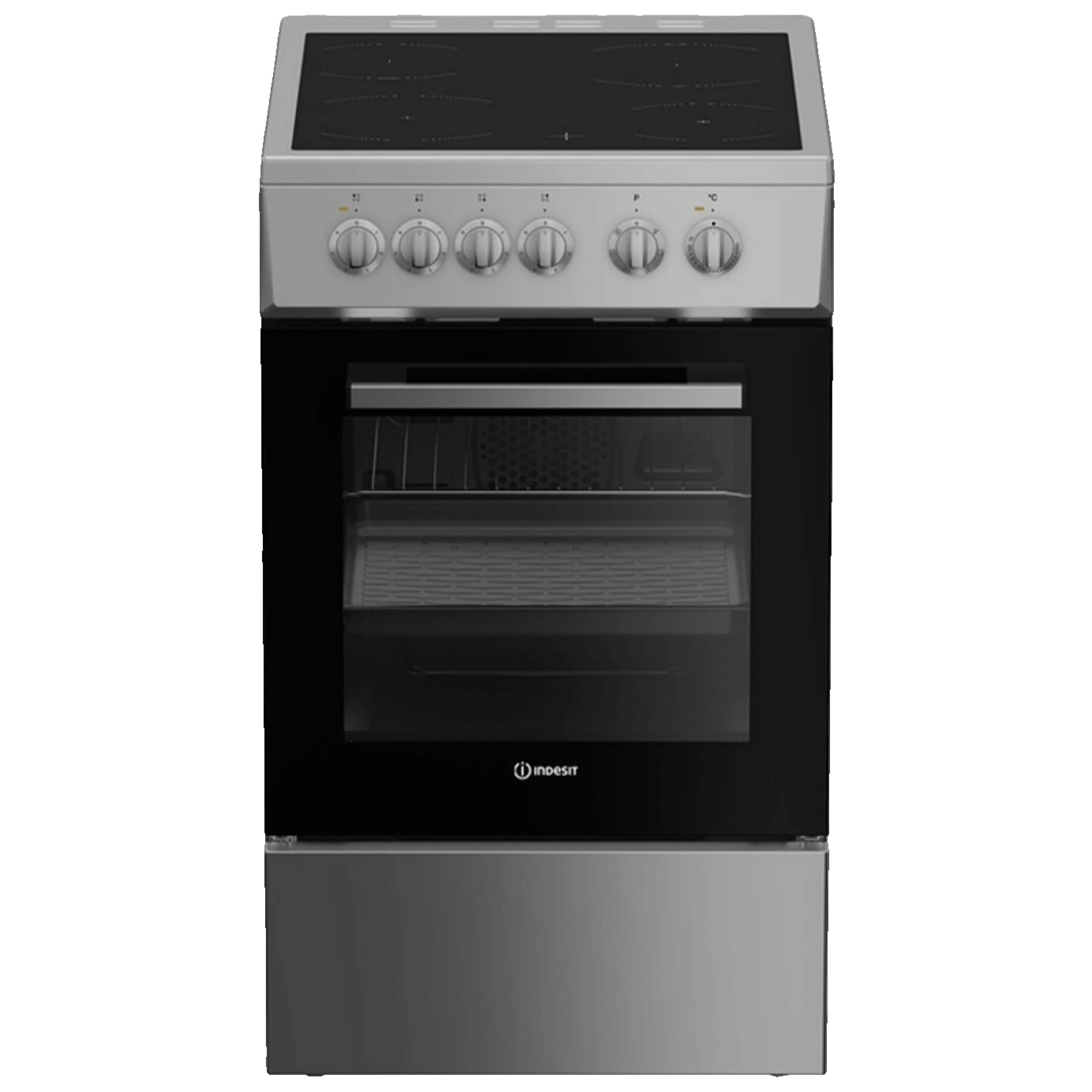 Indesit Štednjak 4 staklokeramičke ringle, pećnica 55 lit., 50cm, A - I5V5KMS