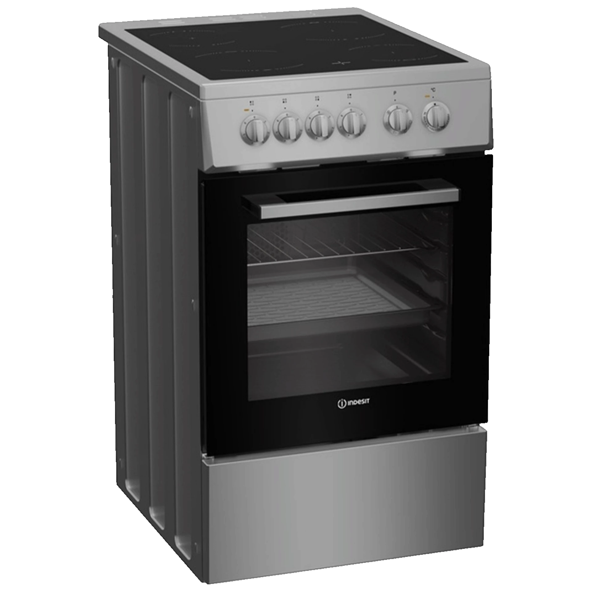 Indesit Štednjak 4 staklokeramičke ringle, pećnica 55 lit., 50cm, A - I5V5KMS