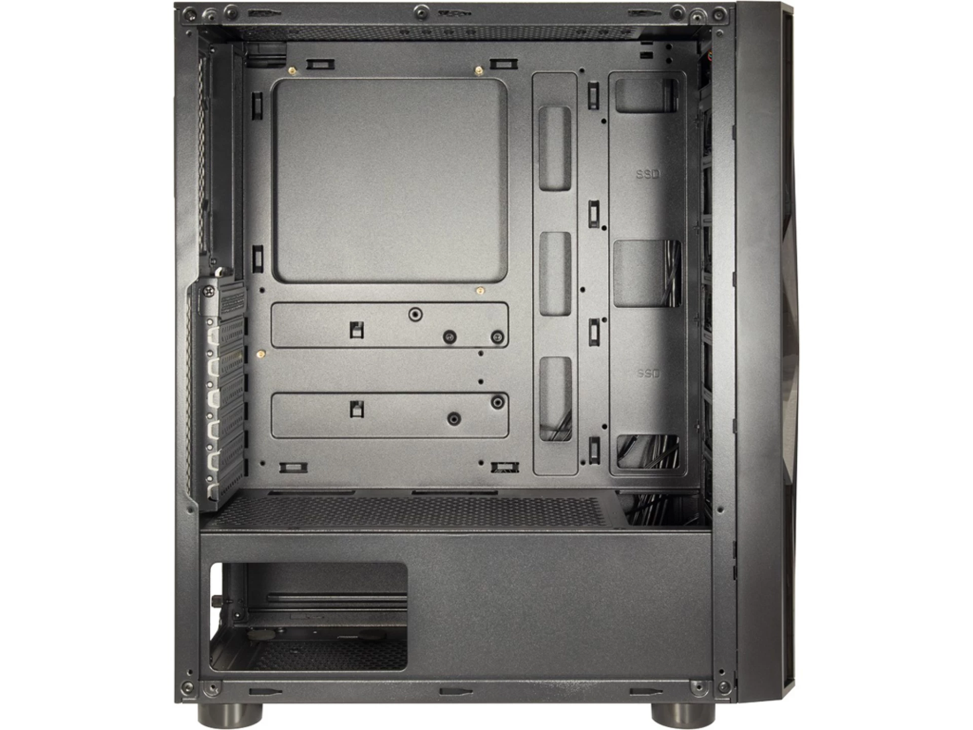 Inter-tech Case A-3401 ChevronRGB gaming, 3x RGB fans,Acrylic glass front panel