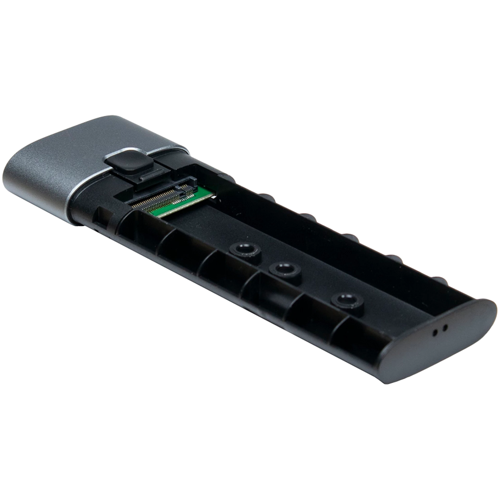 Inter-tech GD-MS013 Kućište za SSD M.2 USB C (kabal uključen, 20cm), 80/60/42/30 mm, Alu