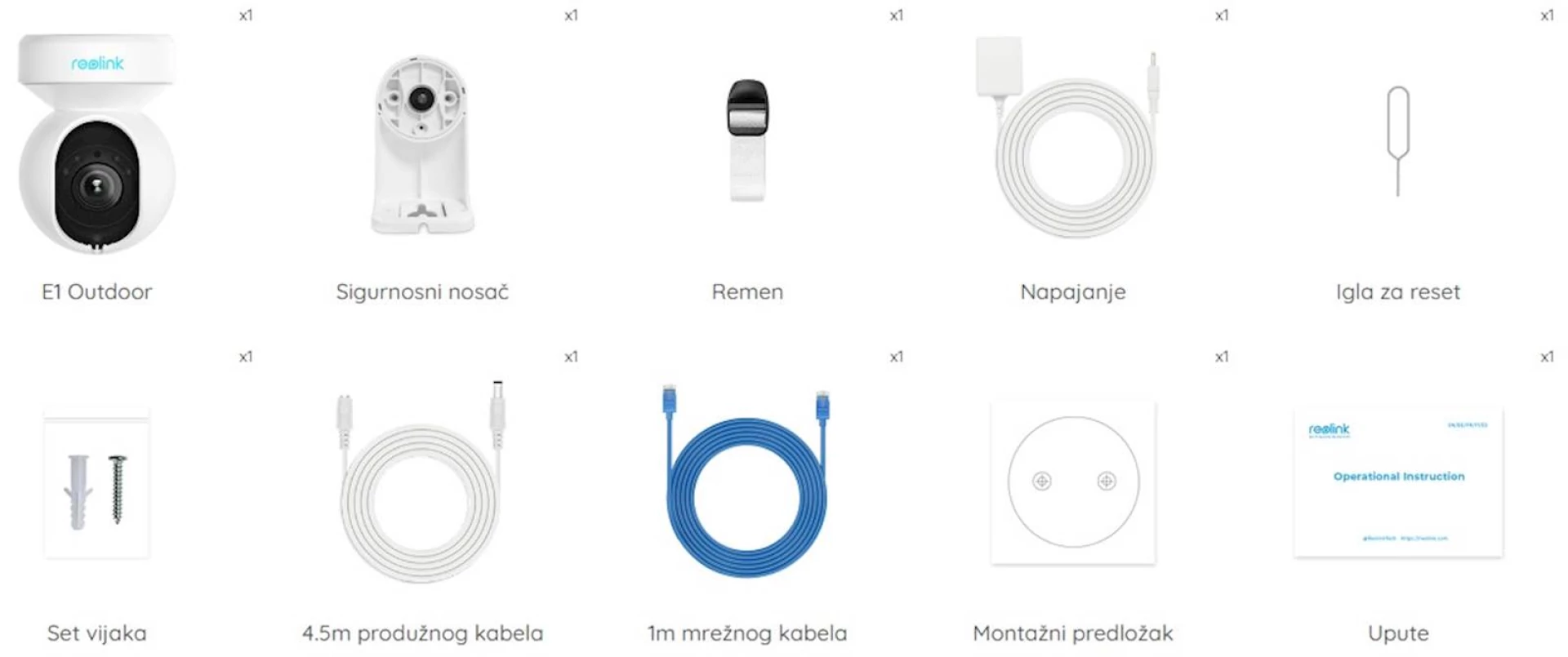IP Kamera Reolink E serija E540 bijela