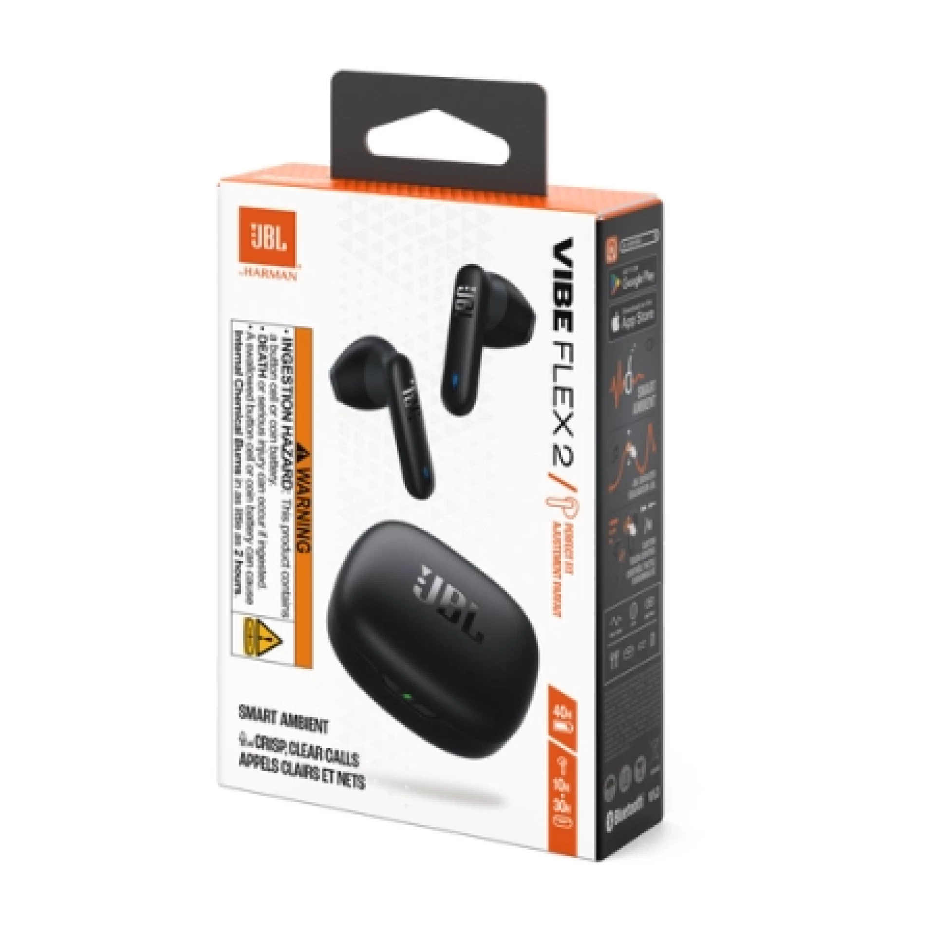 JBL Vibe Flex 2 Slušalice Wireless Black