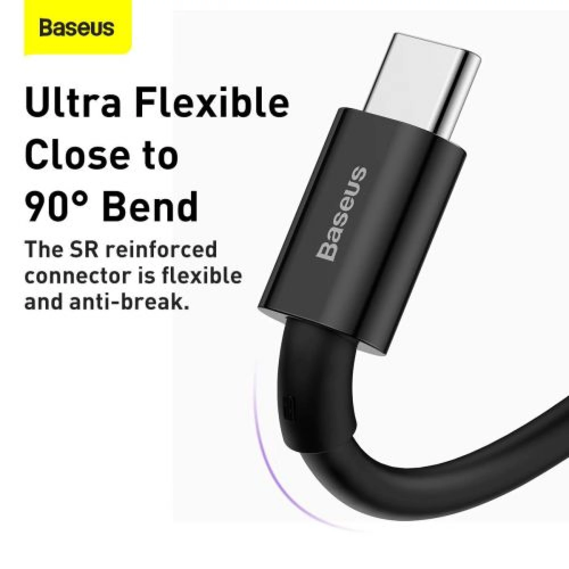 Kabl Baseus Superior USB A - Type-C 66W 2m crni