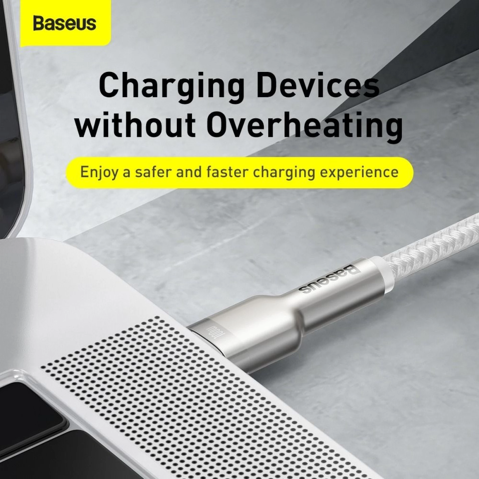 Kabl BASEUS Type C - C PD 5A 100W 1 m white