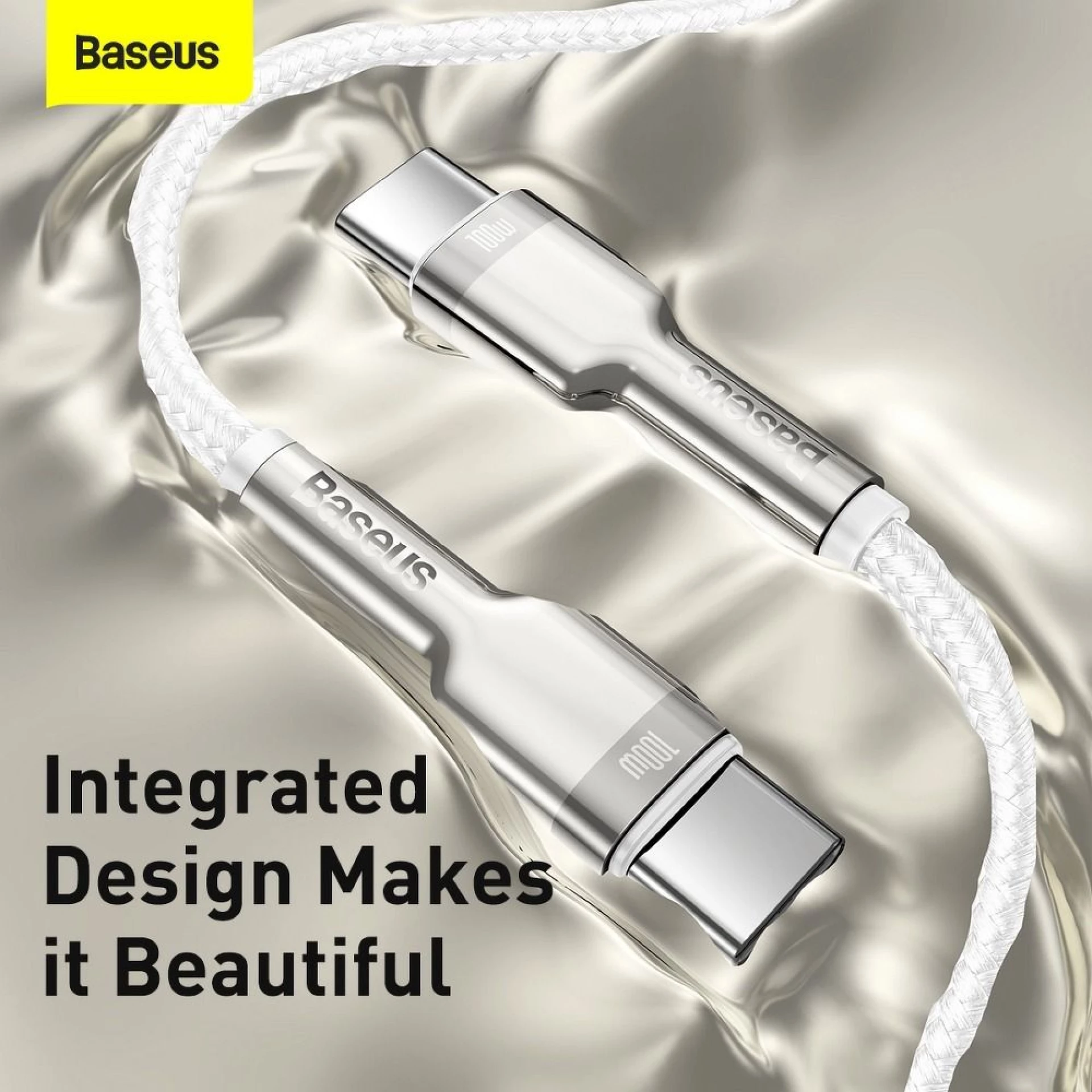 Kabl BASEUS Type C - C PD 5A 100W 1 m white