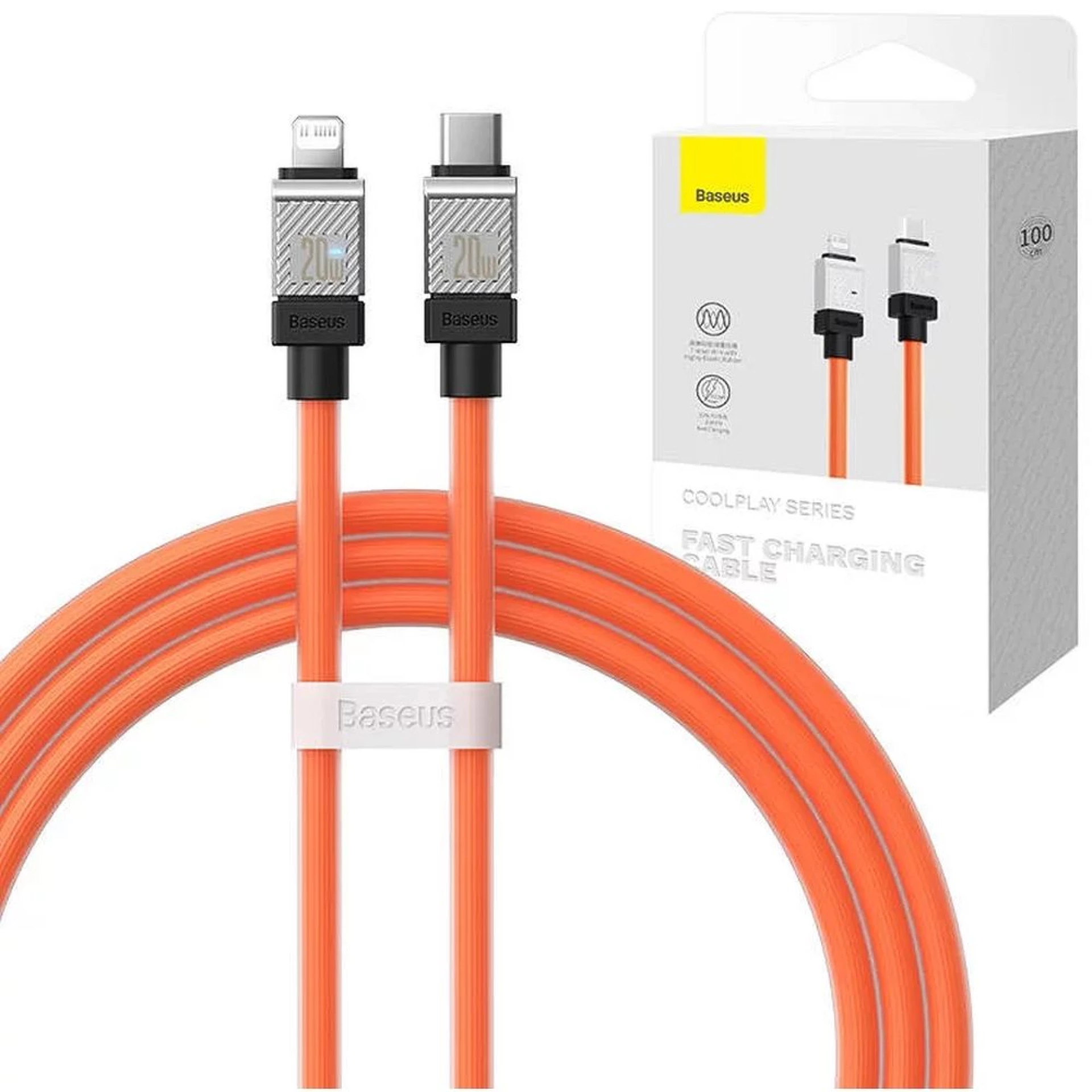 Kabl BASEUS Type C - Lightning PD 20W 1m orange