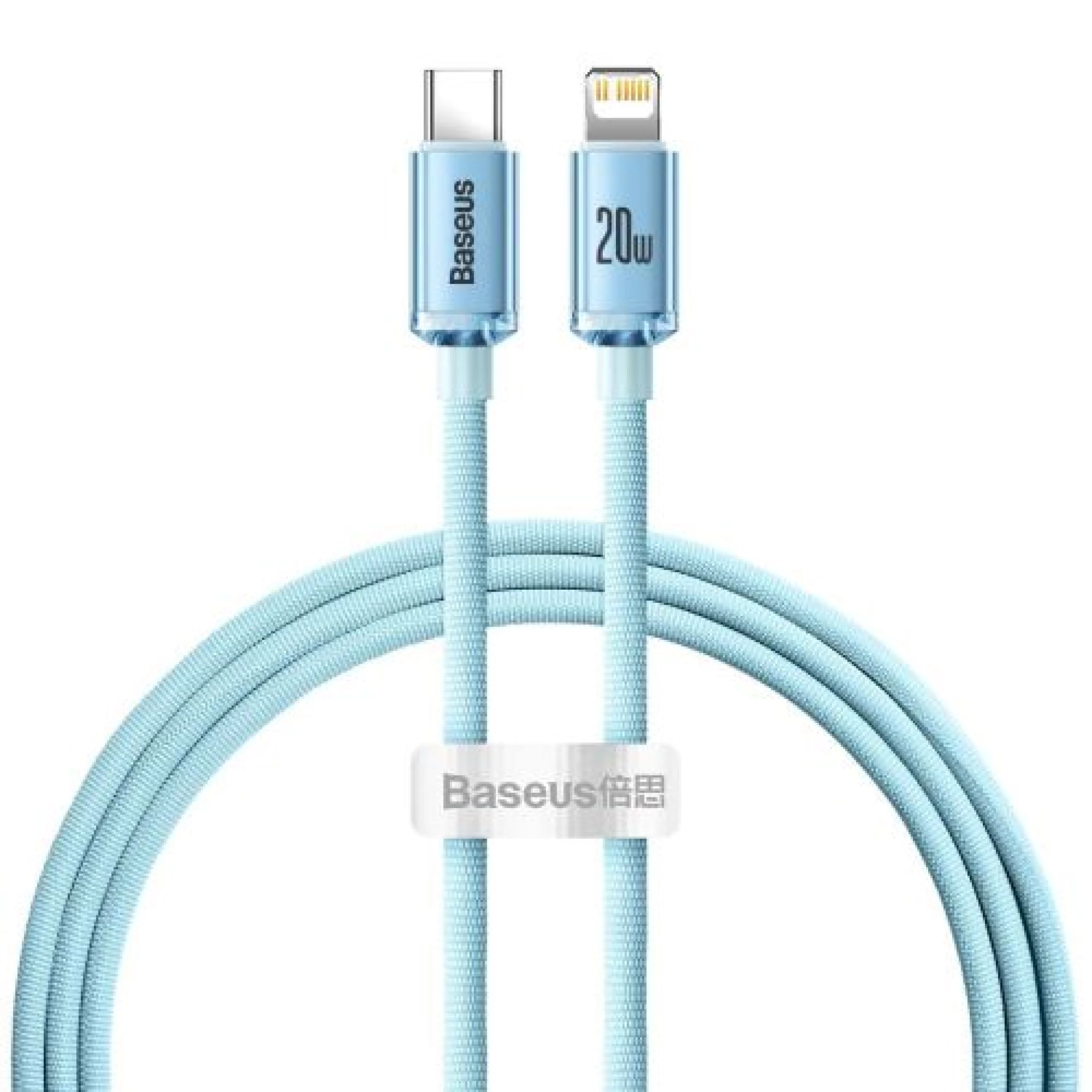 Kabl BASEUS Type C - Lightning PD 20W 1.2m nebesko plavi