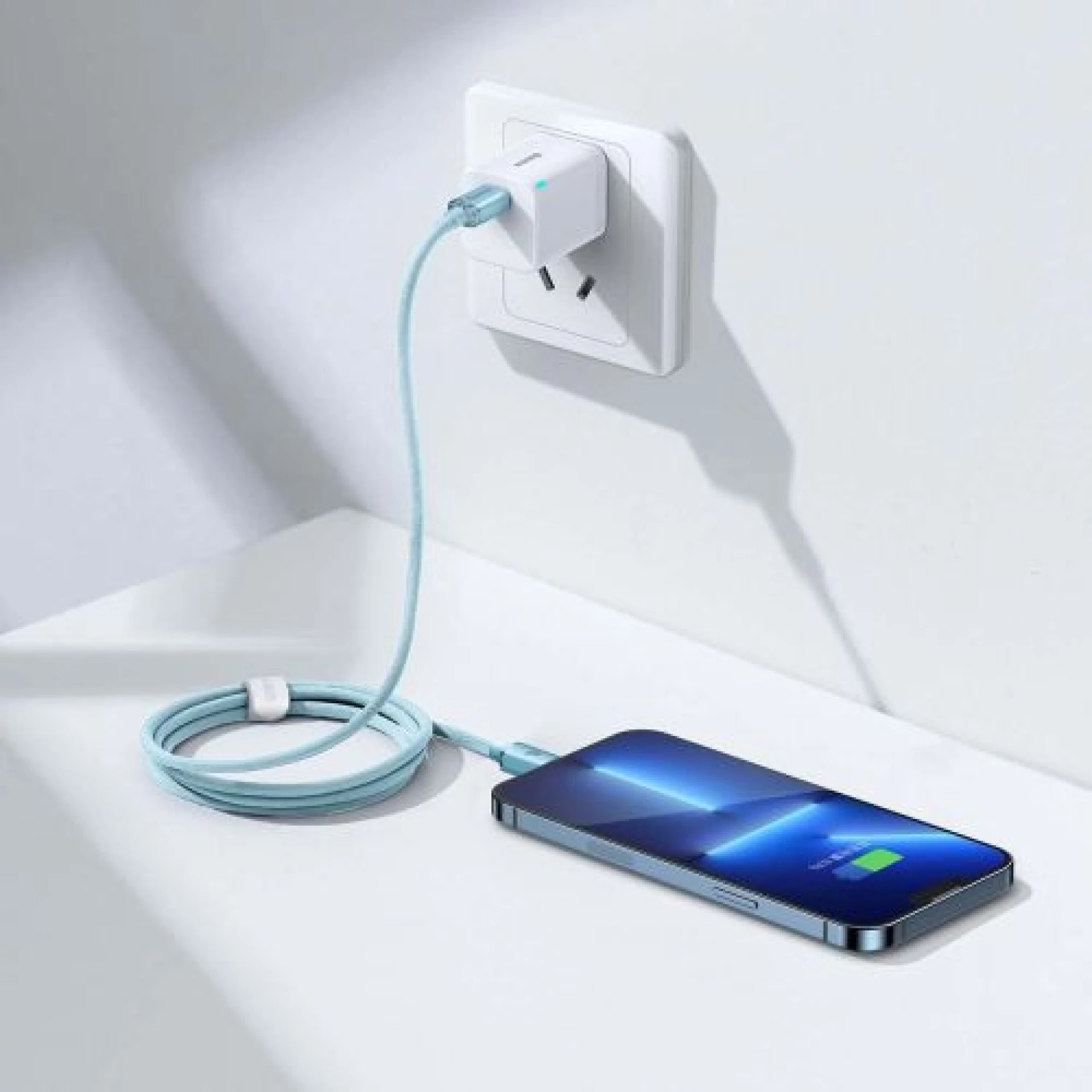 Kabl BASEUS Type C - Lightning PD 20W 1.2m nebesko plavi