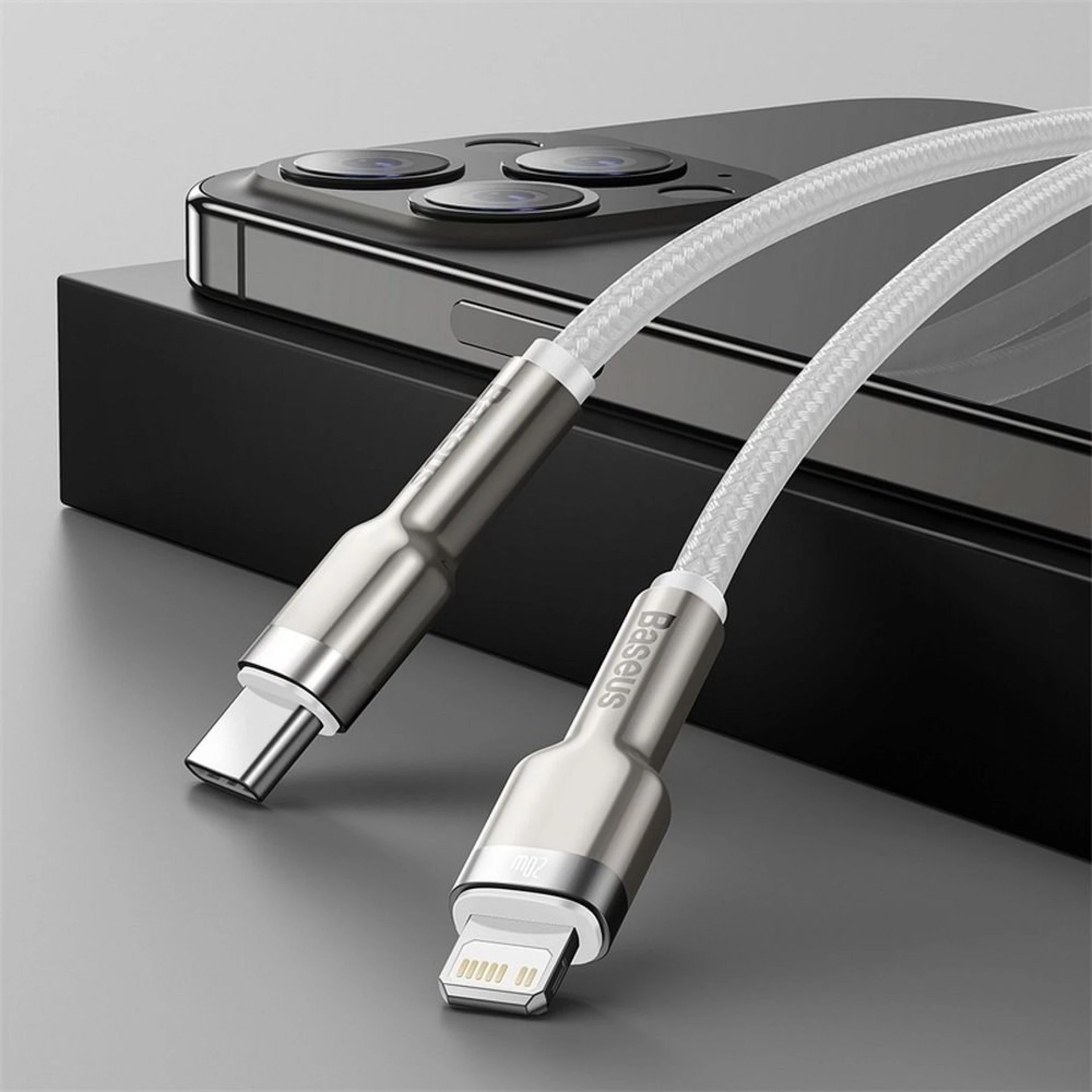 Kabl BASEUS Type C - Lightning PD 20W 2 m bijeli