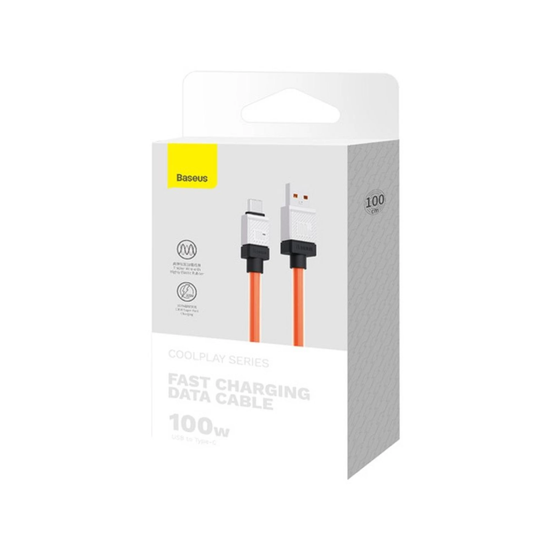 Kabl BASEUS USB A - C PD 100W 1 m orange