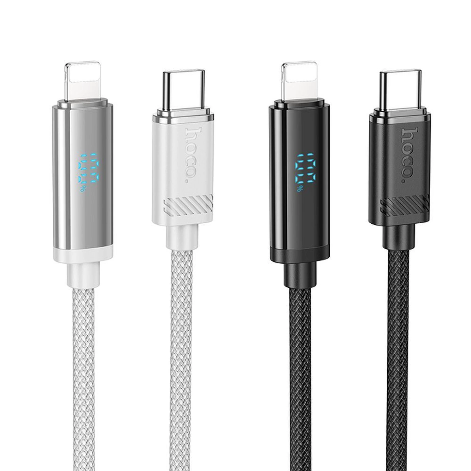 Kabl HOCO Type C to Lightning PD 2,4 27W U127 1,2 m black