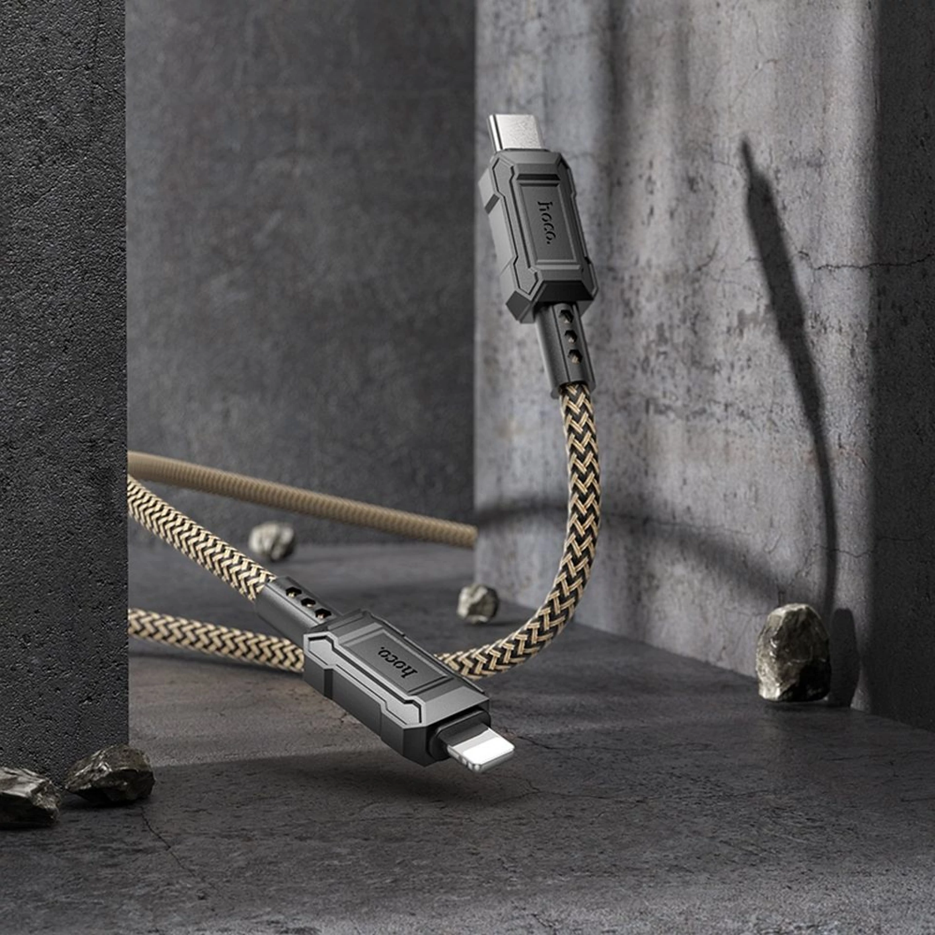Kabl HOCO Type C to Lightning PD 2.4A 20W X94 1m gold