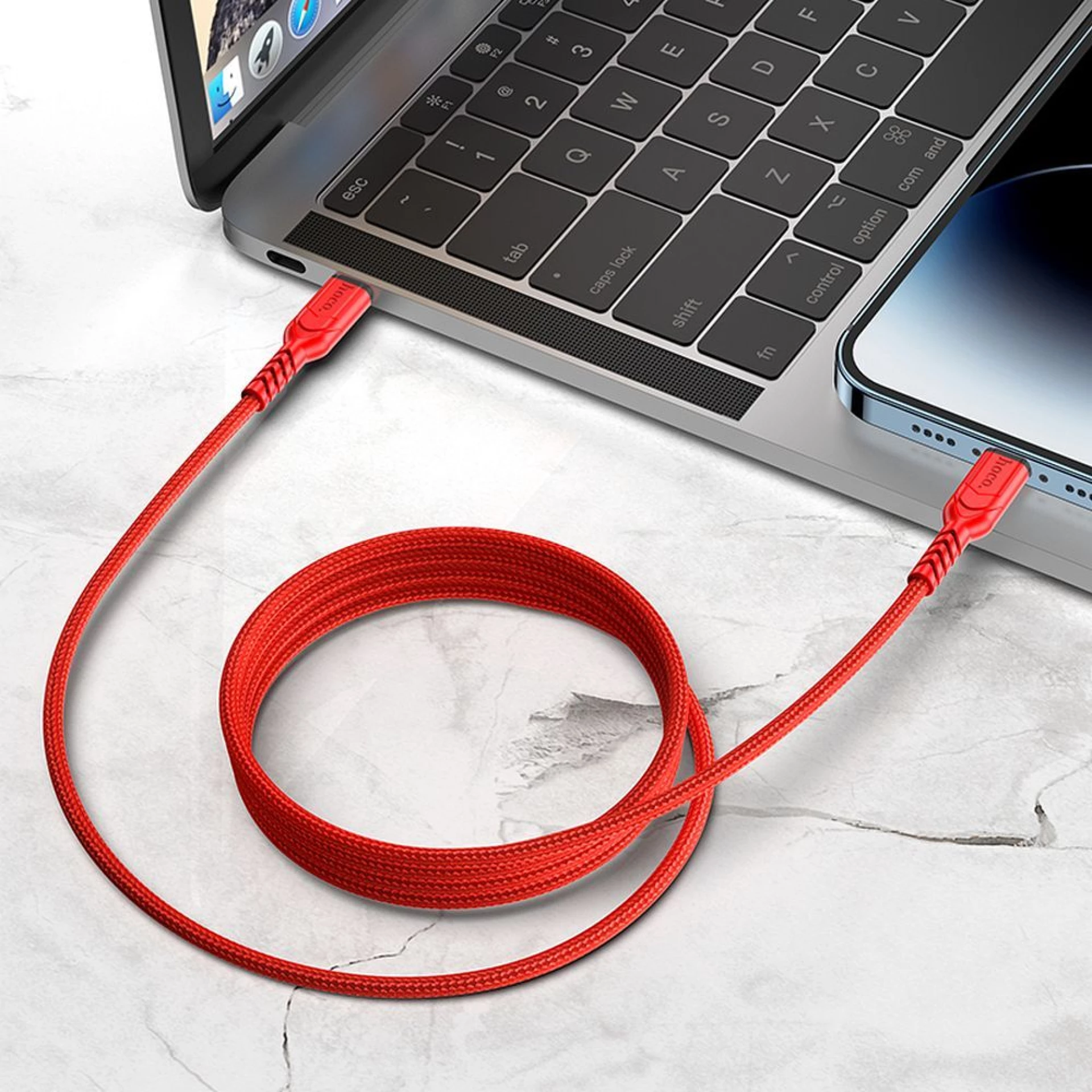 Kabl HOCO Type C to Lightning PD 3A 20W X59 2 m red