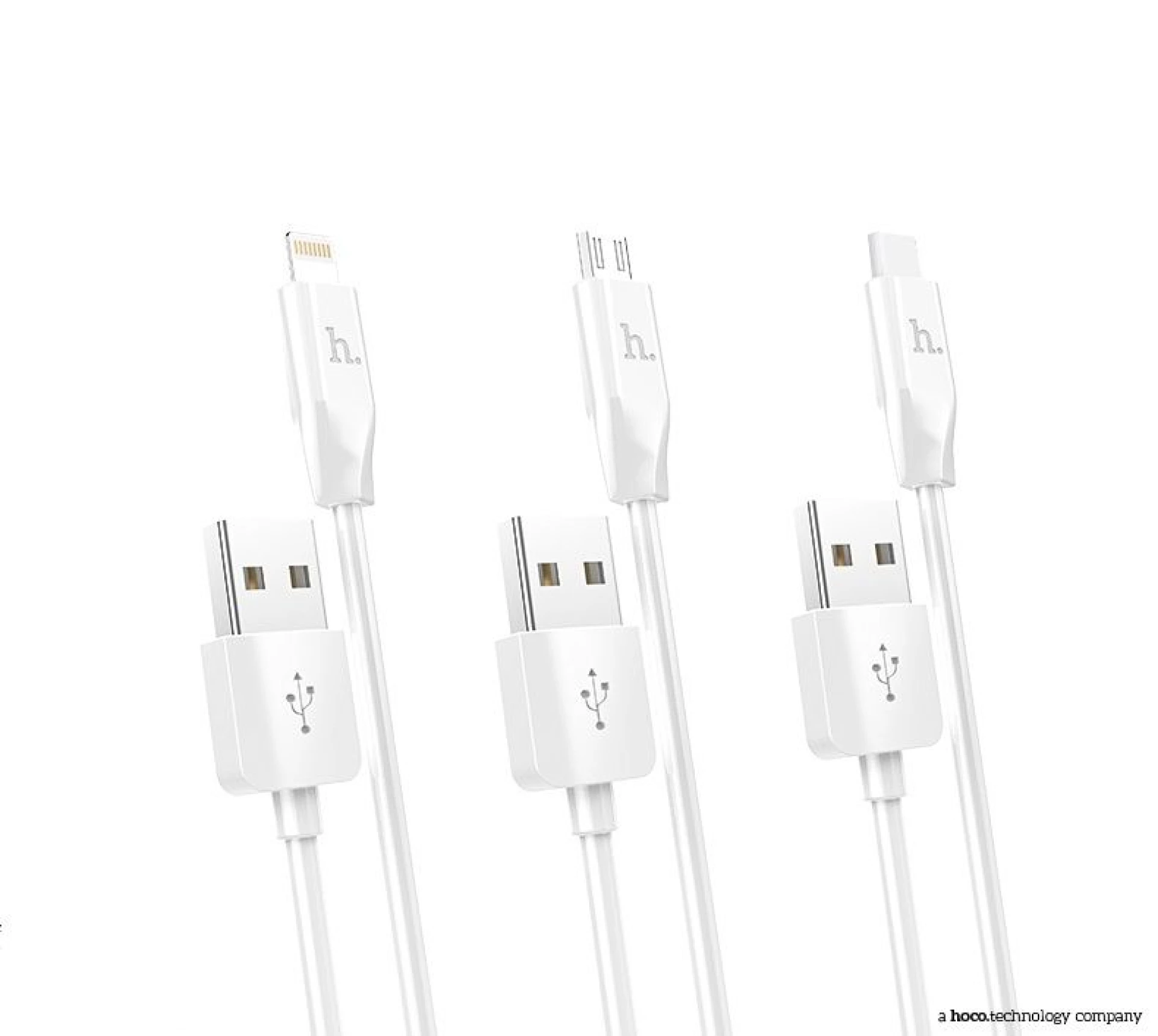 Kabl HOCO USB A to Lightning 2.1A X1 1m bijeli