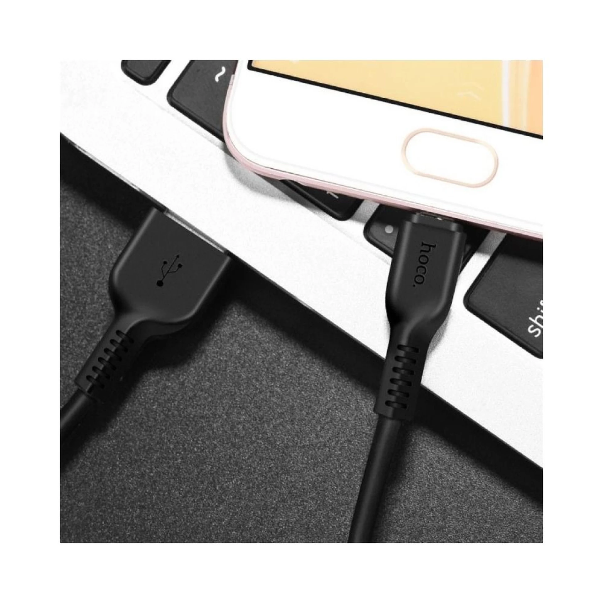 Kabl HOCO USB A to Type C 2,4A X20 3 m black