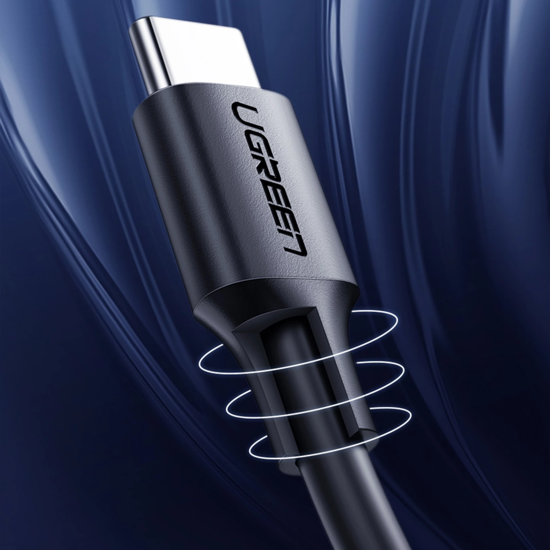 Kabl Ugreen USB-C to USB-C PD QC 3A US286 2m crni