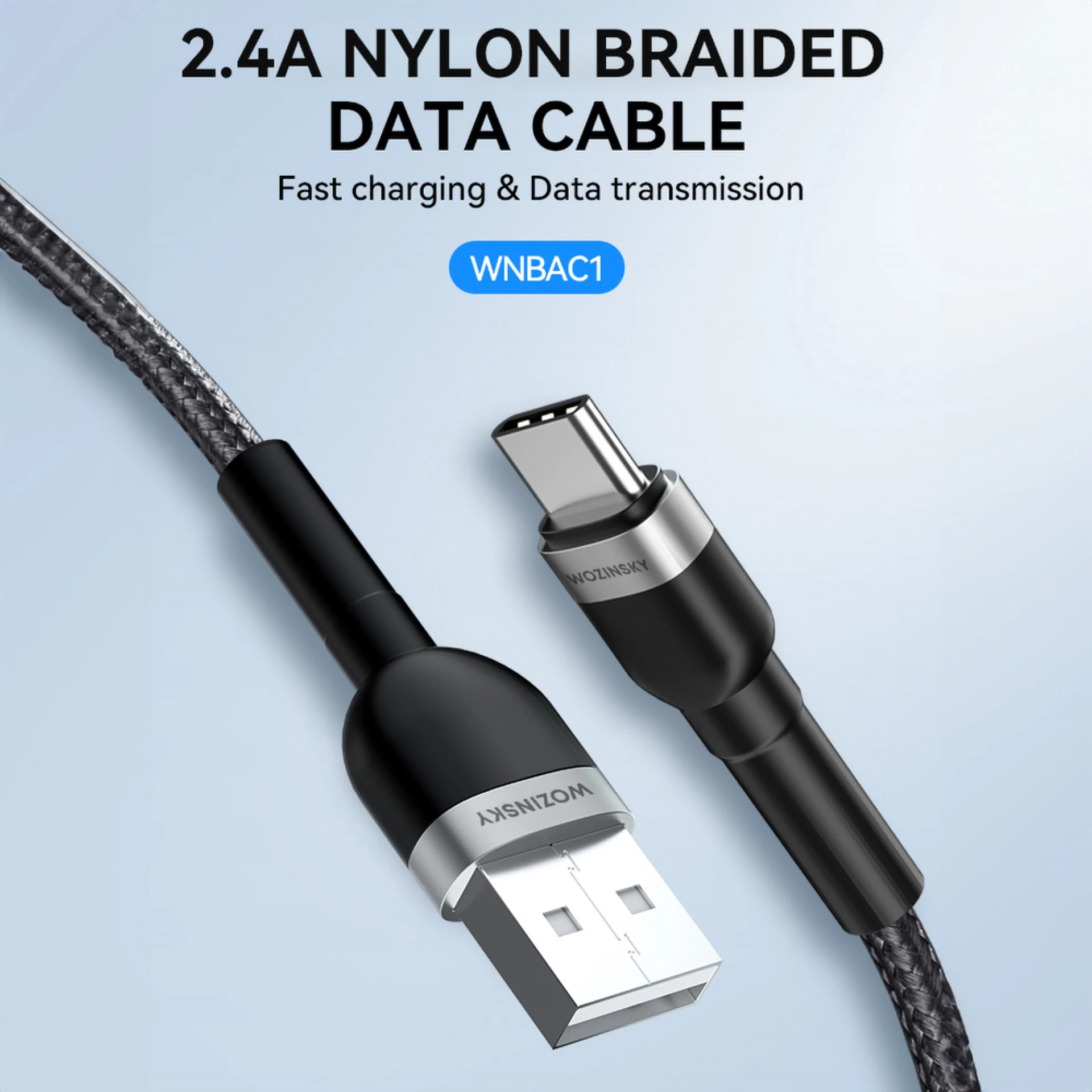 Kabl Wozinsky WNBAC1 USB-A - USB-C 2.4A 1m