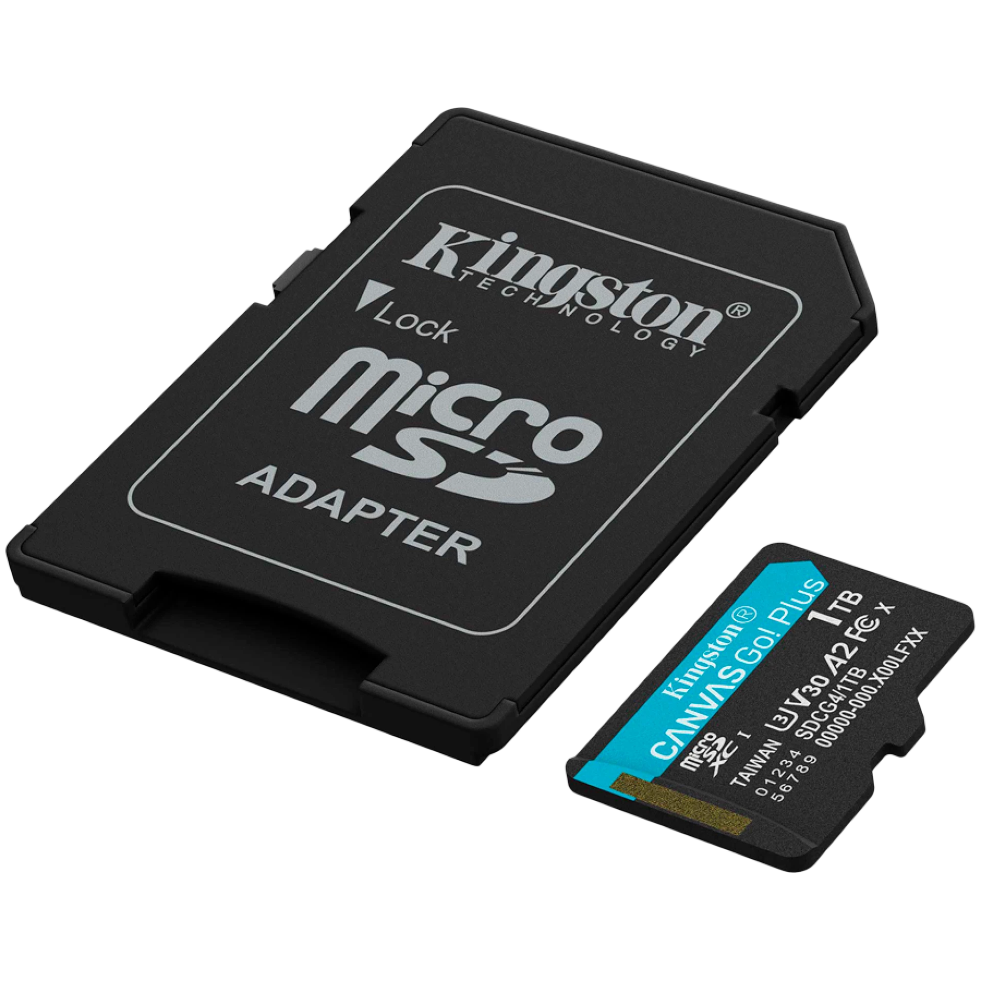 Kingston 1TB microSDXC Canvas Go Plus Gen4 200MB/s A2 U3 V30 Card + Adapter