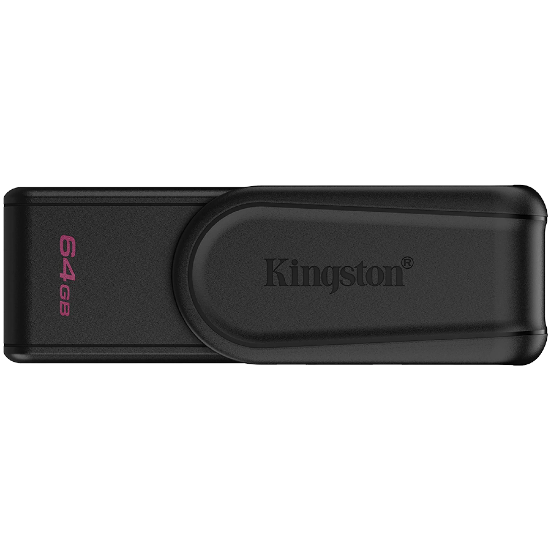 Kingston  64GB Portable USB 3.2 Gen 1 DataTraveler Exodia S (Black/Black)