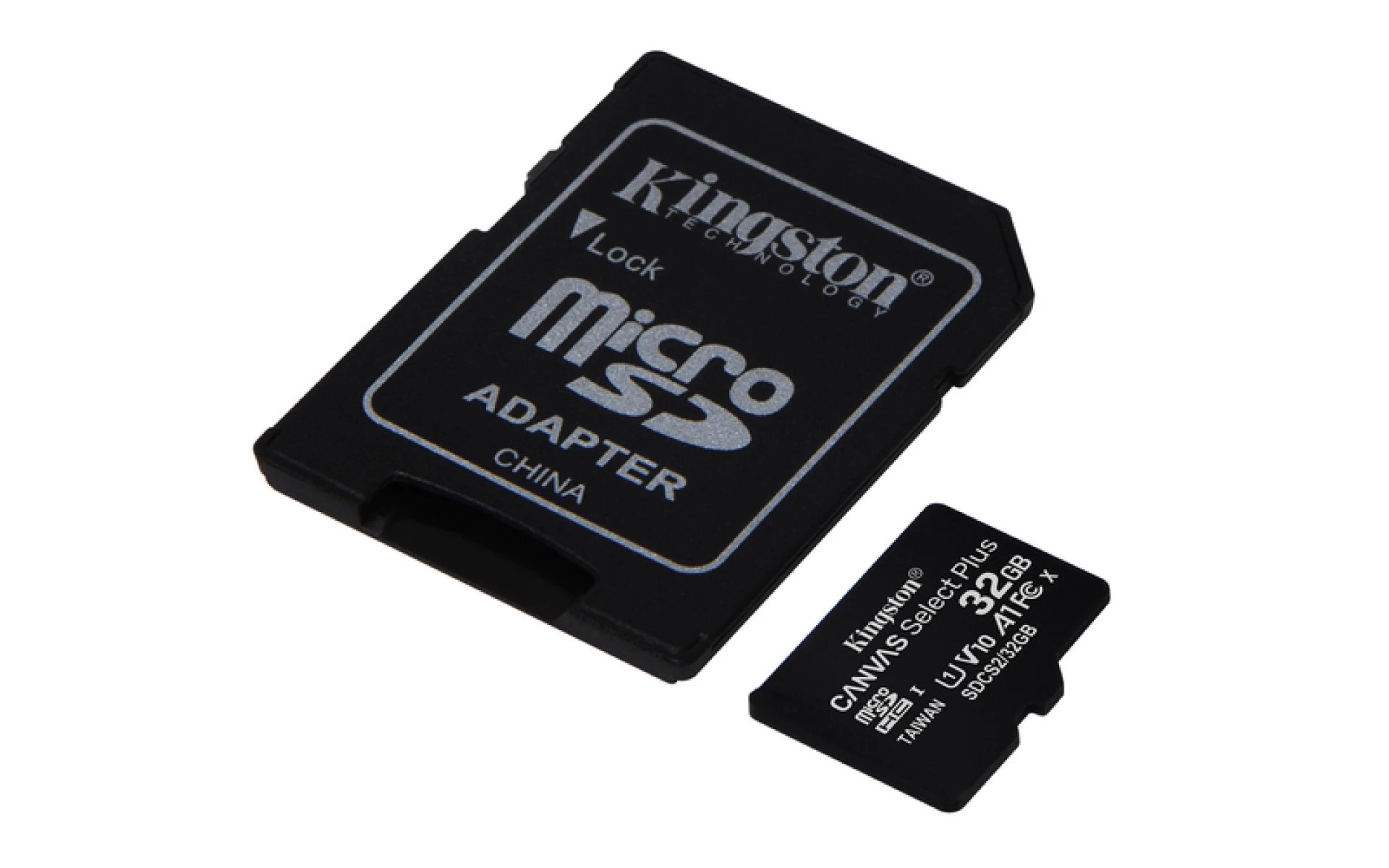 Kingston microSD 32GB Class 10Canvas Select PlusSD adapter;100MBs Read,Class 10 UHS-I