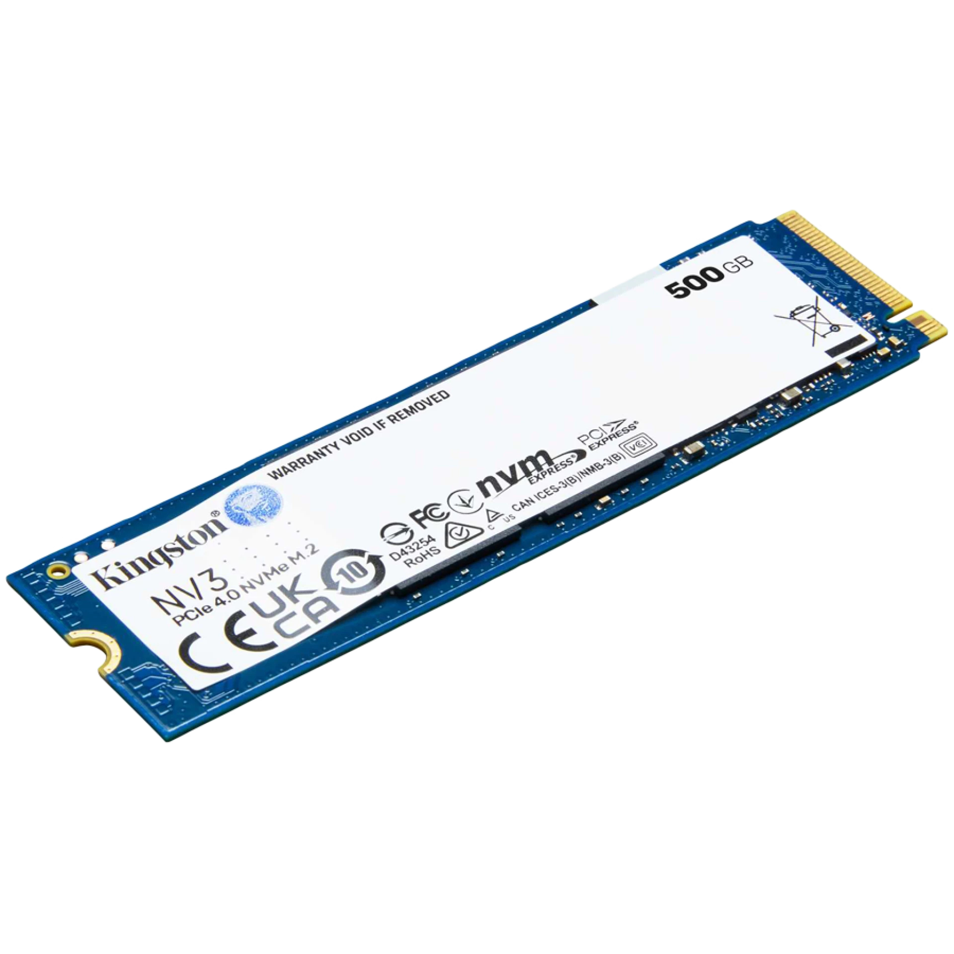 Kingston SSD 500GB NV3 M.2 2280 PCIe 4.0 NVMe SSD , EAN: 740617344806