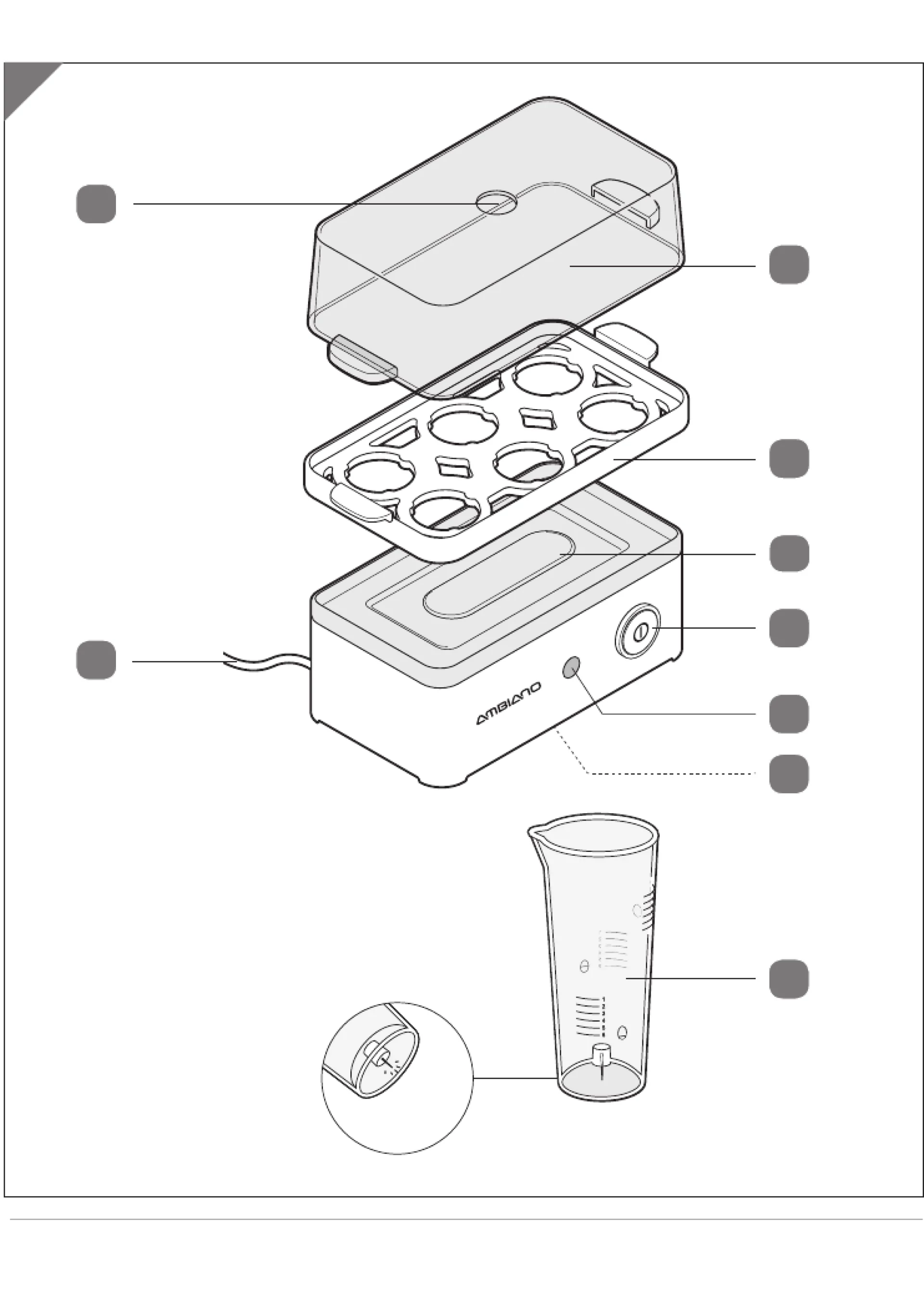 Kuhalo za jaja Ambiano GT-EB--E-01 eggcooker