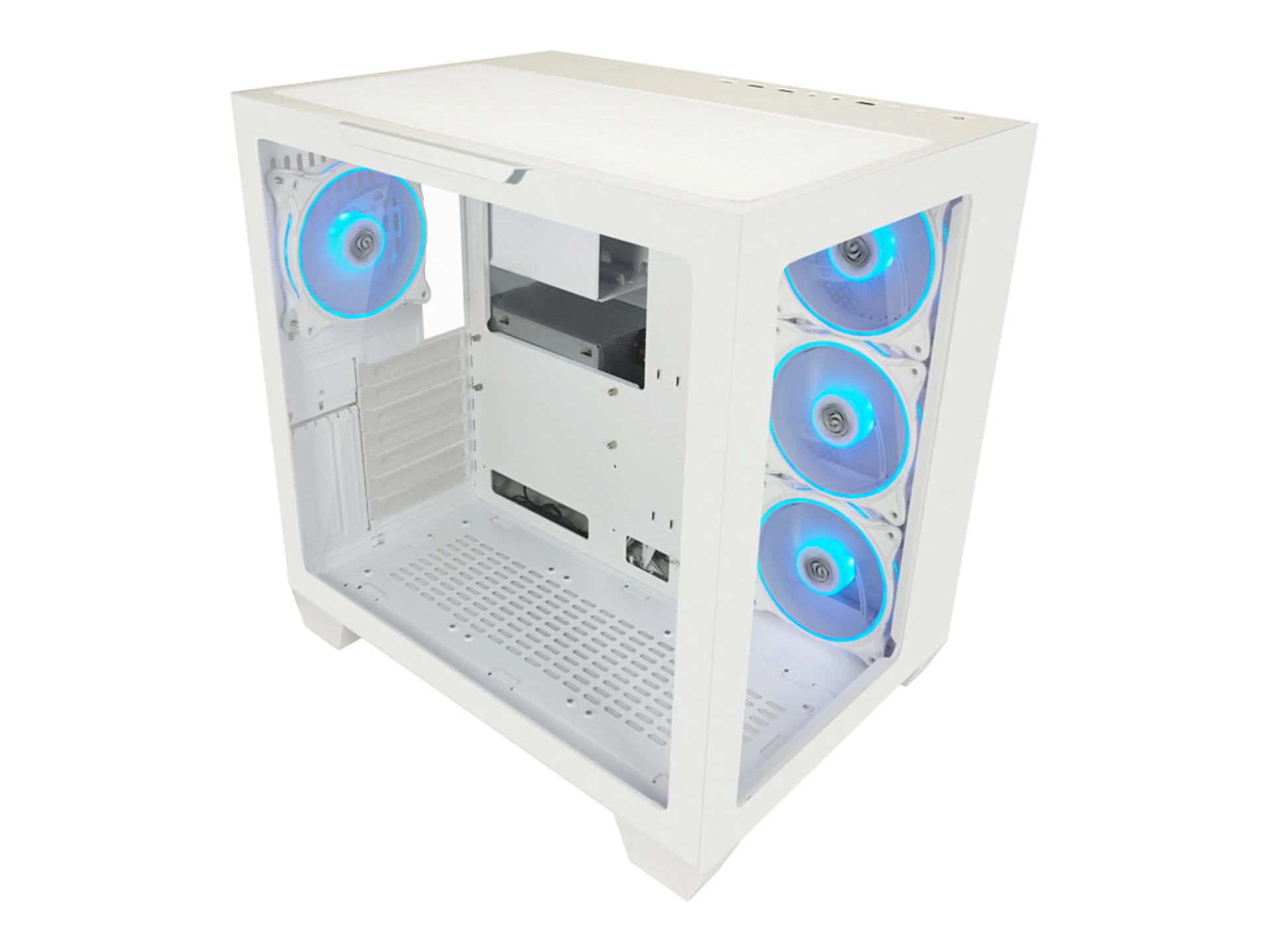 LC-Power Case Gaming 807W Midi-ATX, white, HD Audio, 4x 120mm ARGB fan, 1x USB-C