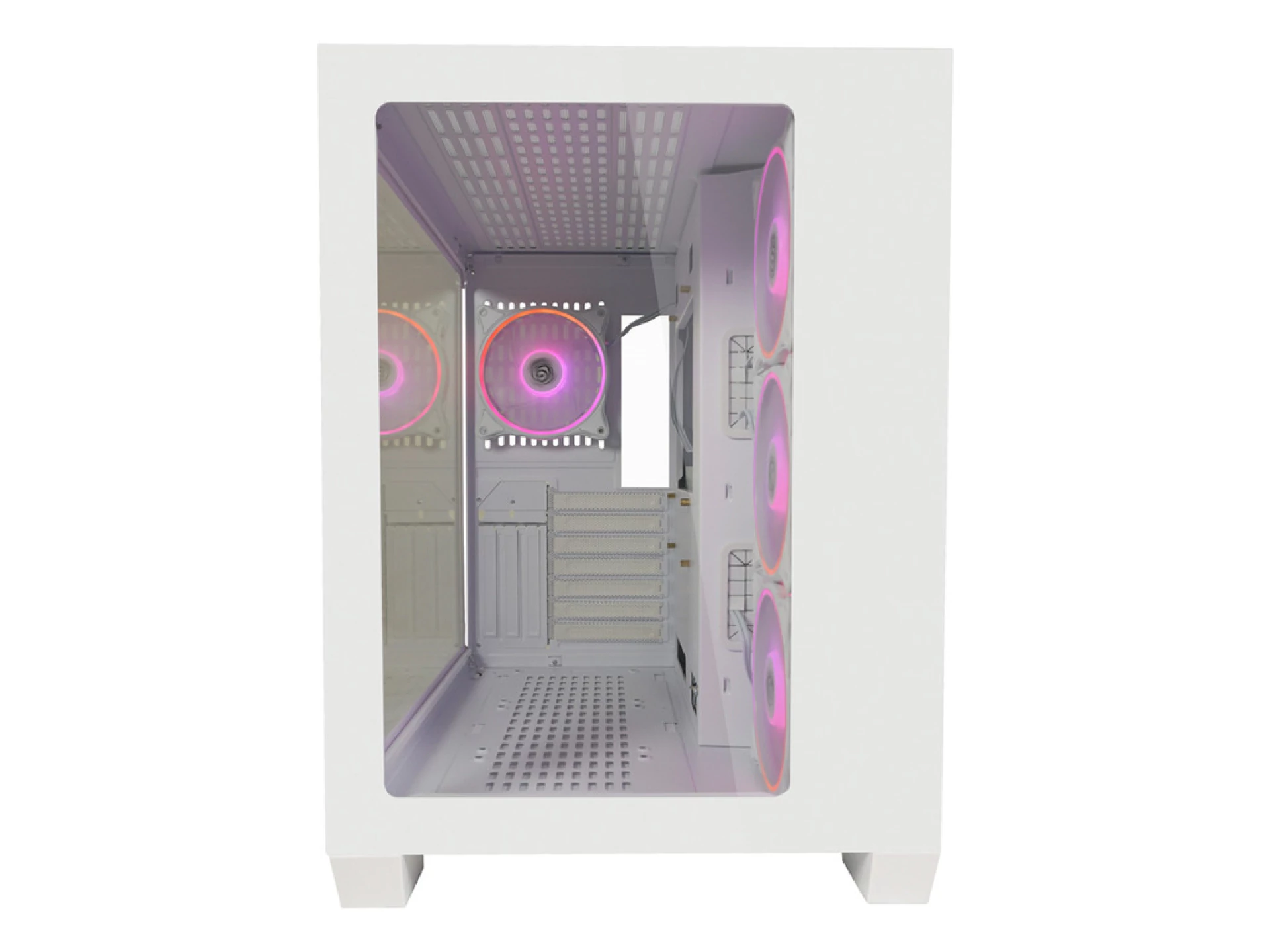 LC-Power Case Gaming 807W Midi-ATX, white, HD Audio, 4x 120mm ARGB fan, 1x USB-C