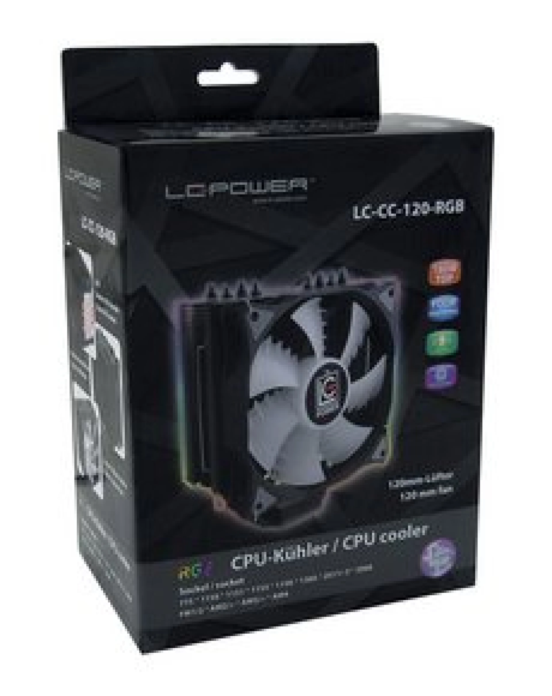 LC-Power cooler LC-CC-120 RGBAMD FM1/FM2/AM2/AM2+/AM3/+/4775/1150/1151/1155/1156/1366/2011/2011-3