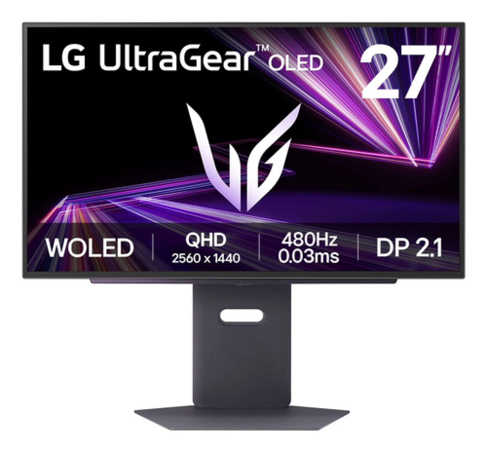 LG 27" QHD OLED UltraGear MonRGB, Dual-Mode,2560x1440,480Hz1300cd, 0.03ms, DP, 2xHDMI, 2xUSB