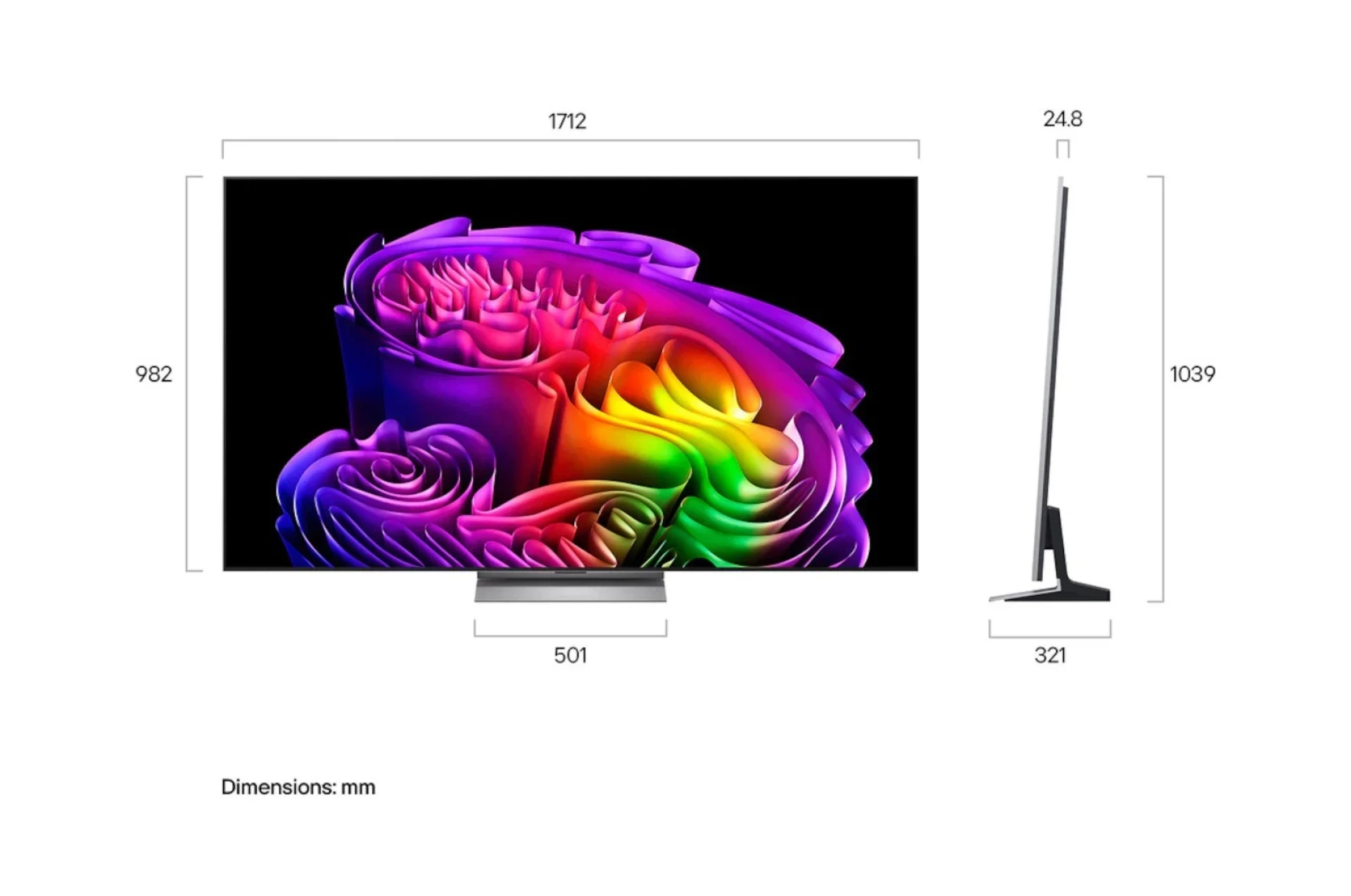 LG TV OLED OLED77G61LW