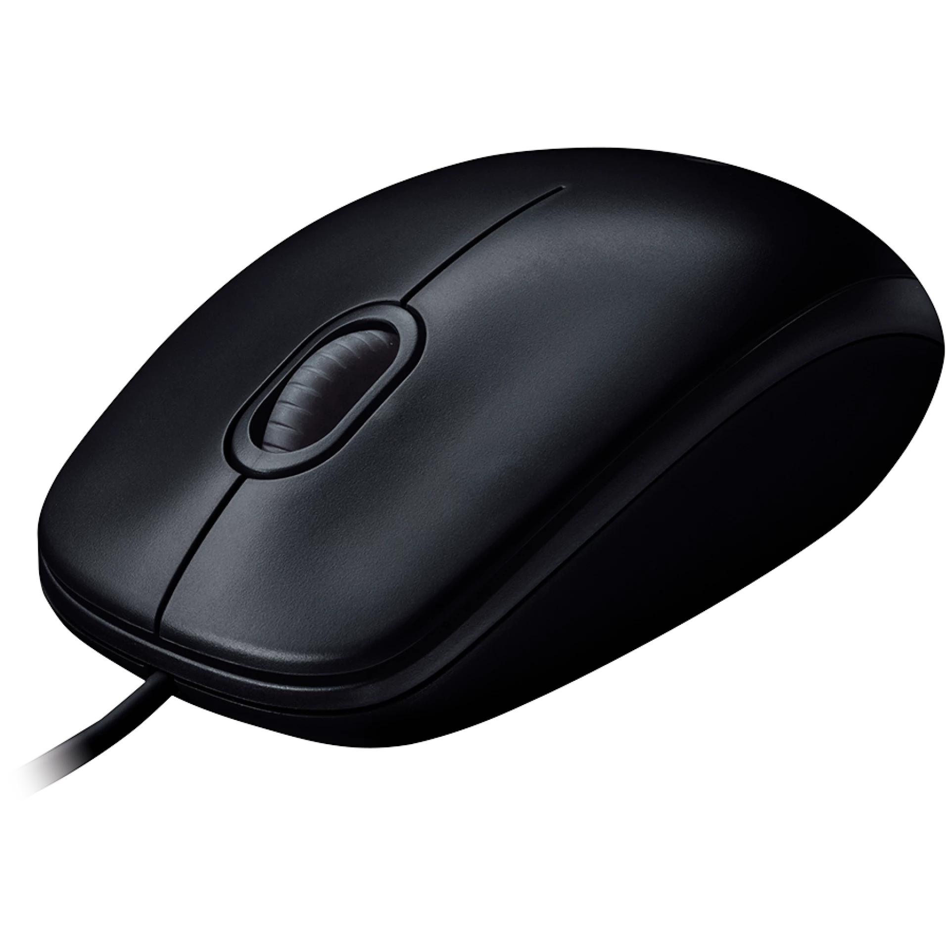 LOGITECH B100 Corded Mouse - BLACK - USB - B2B