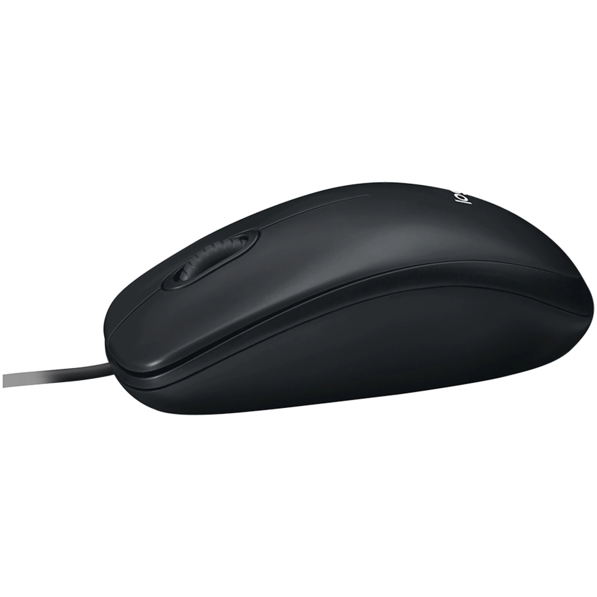 LOGITECH B100 Corded Mouse - BLACK - USB - B2B