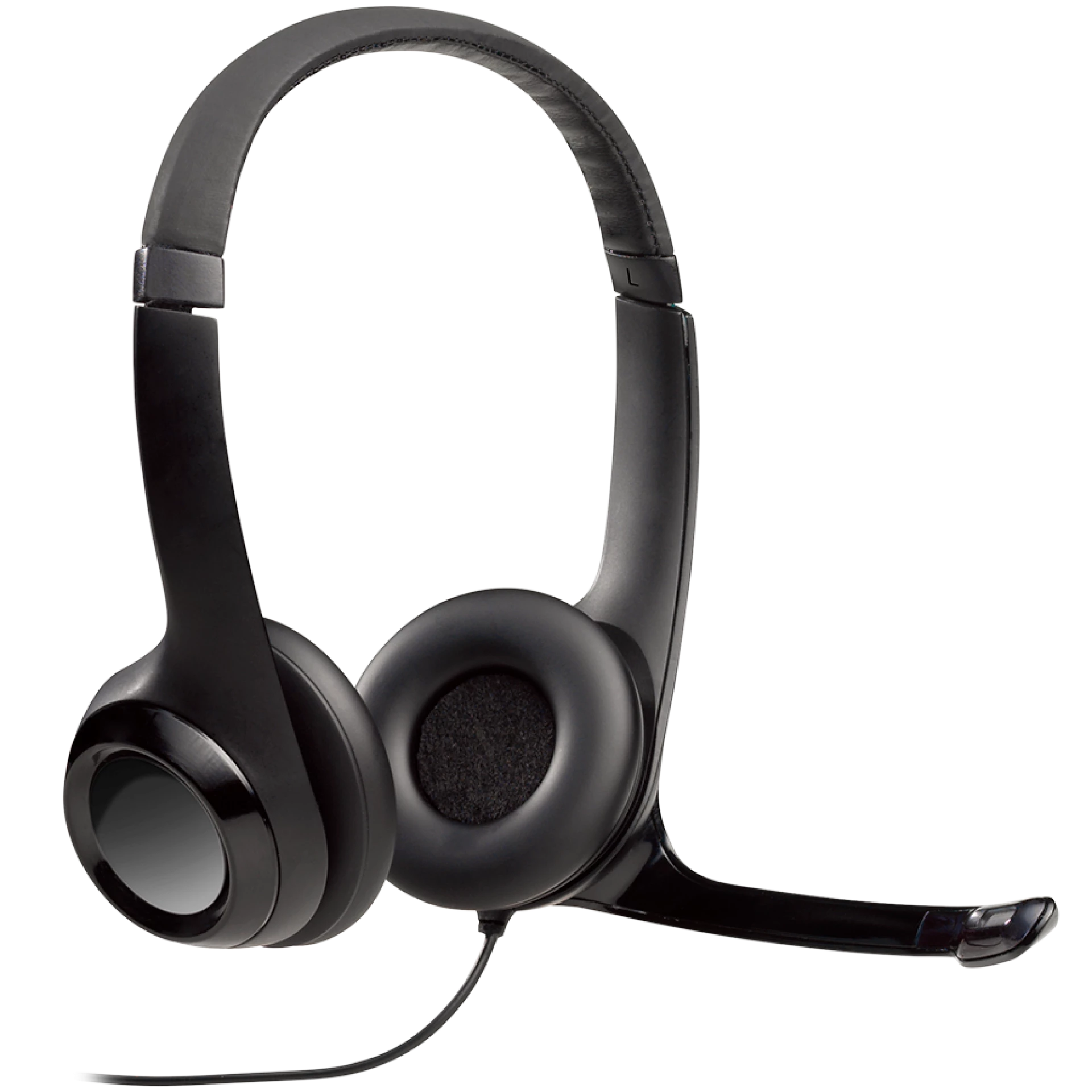 LOGITECH H390 Corded Headset - BLACK - USB