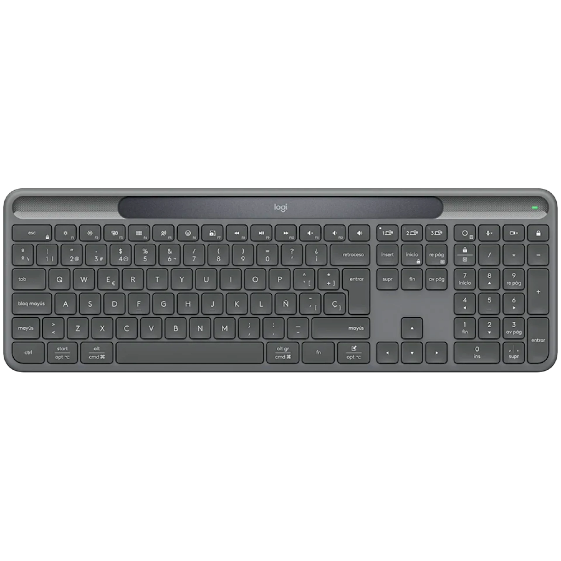 LOGITECH Slim Solar+ - GRAPHITE - 2.4GHZ/BT - Croatian layout