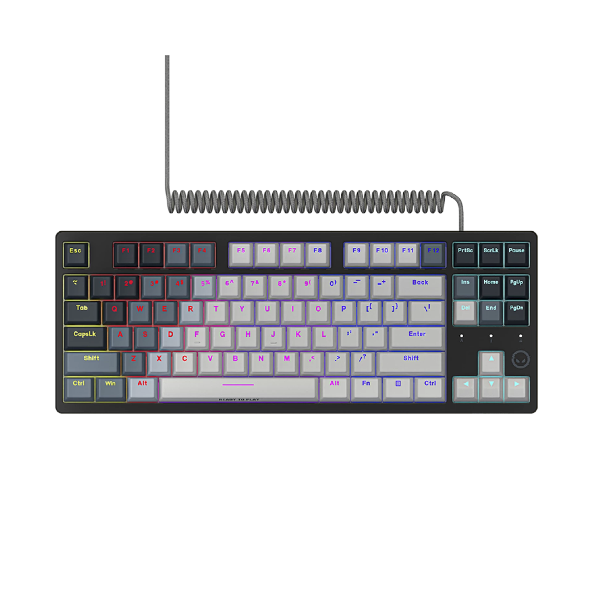 LORGAR Azar 514TKL, Wired RGB mechanical gaming keyboard, white, EN layout