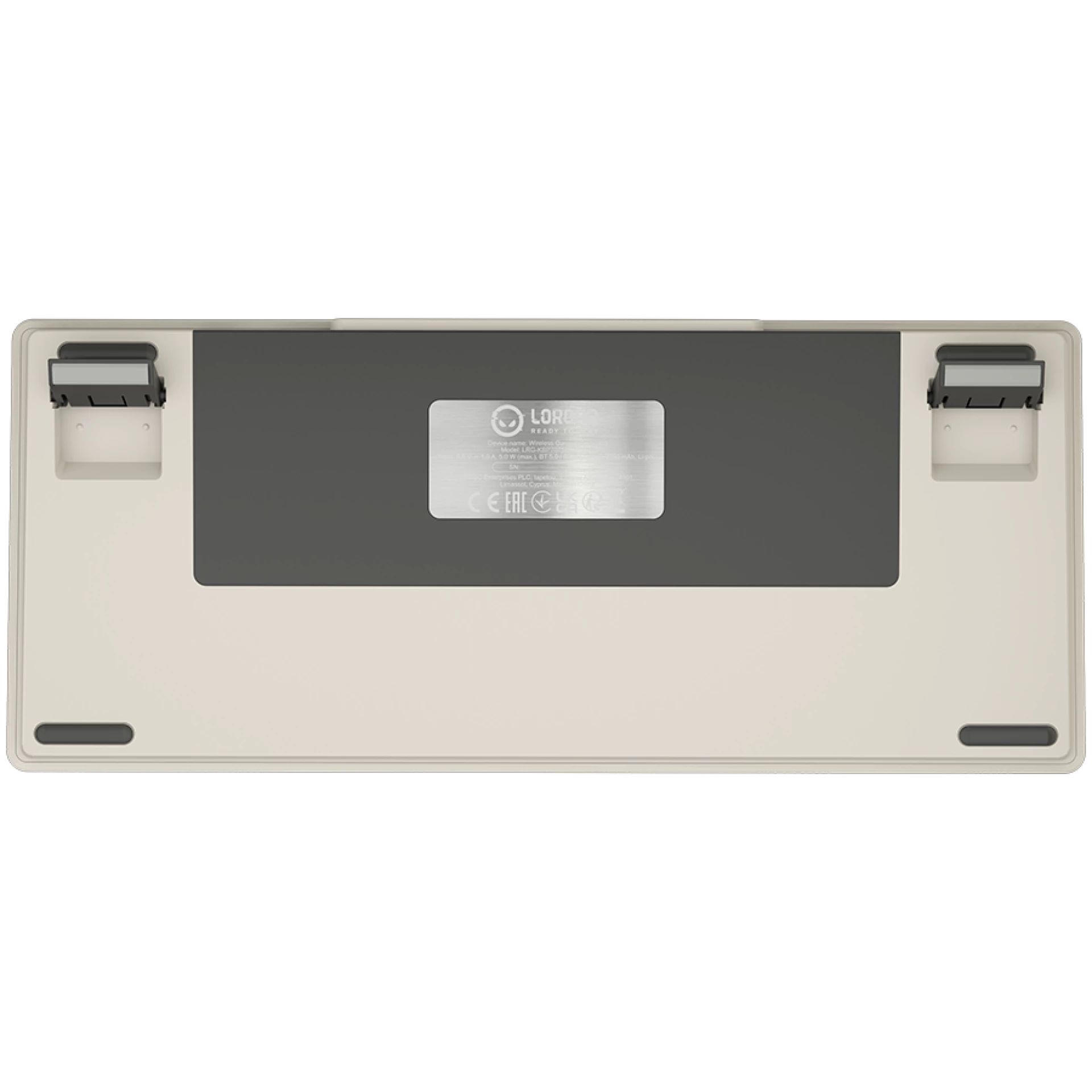 LORGAR KBP7075W, Wireless 75% Mechanical Gaming Keyboard Pro, Beige, EN layout