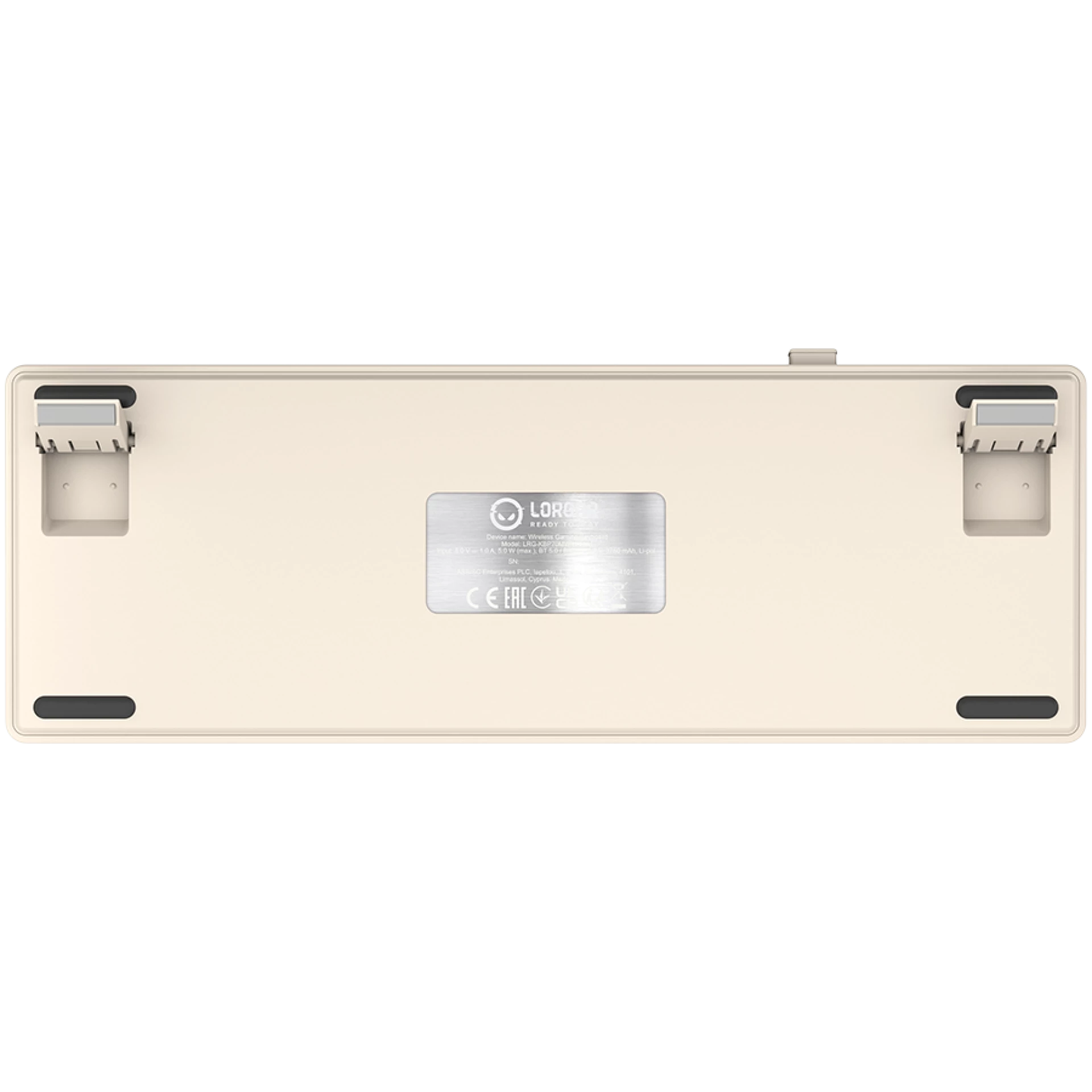 LORGAR KBP70MW, Wireless 65% Mechanical Gaming Keyboard Pro, Beige, CZ/SK layout
