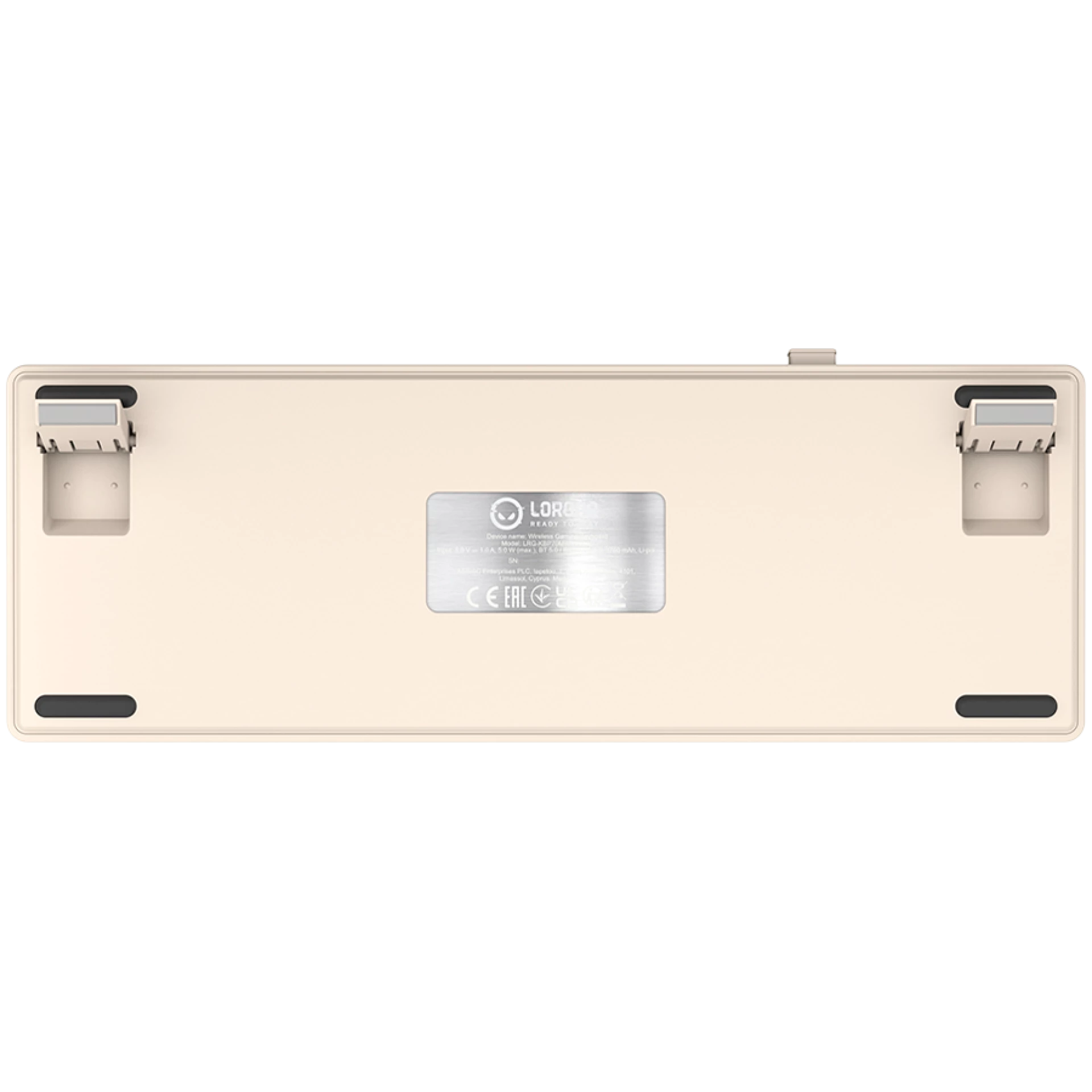 LORGAR KBP70MW, Wireless 65% Mechanical Gaming Keyboard Pro, Beige, EN layout