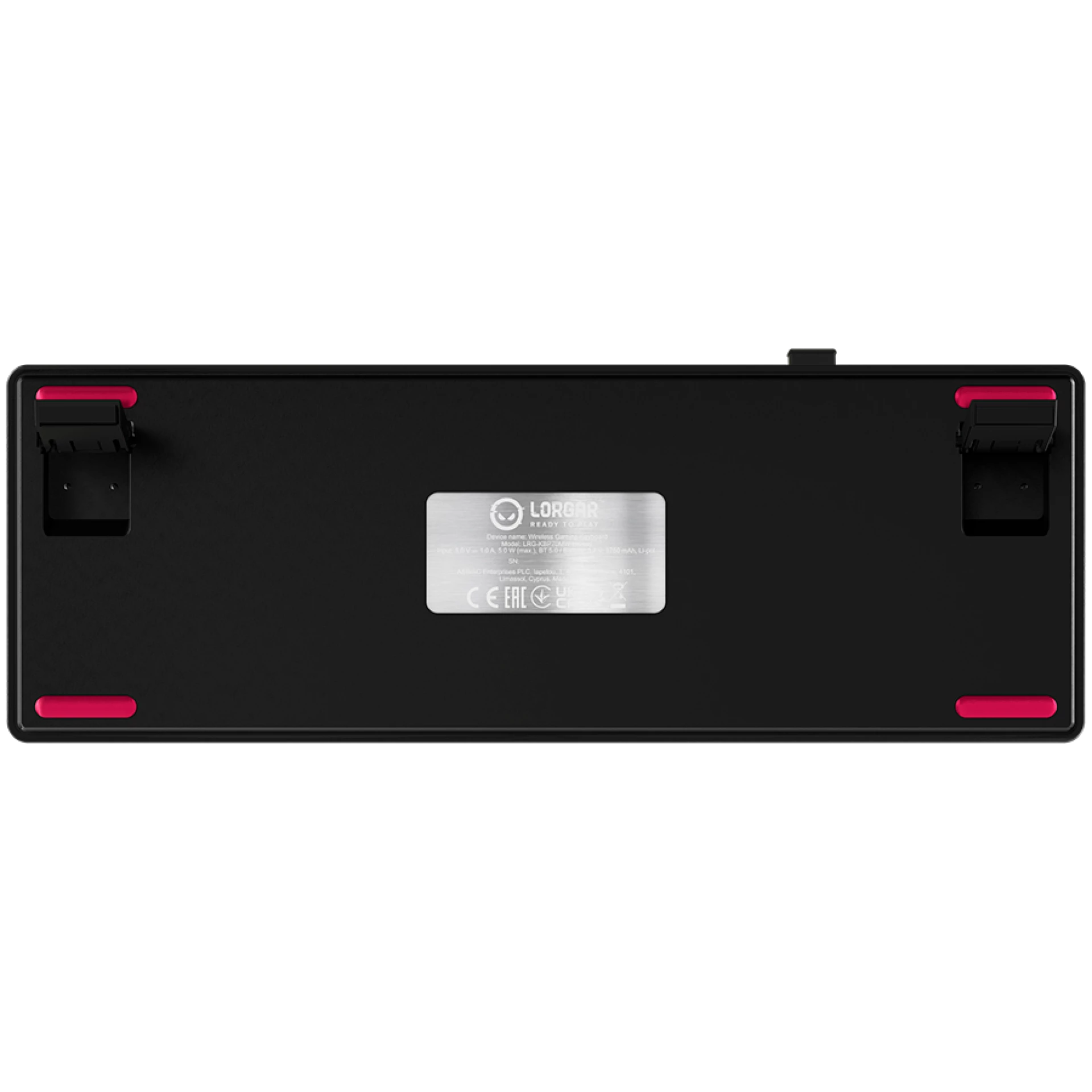 LORGAR KBP70MW, Wireless 65% Mechanical Gaming Keyboard Pro, Black/red, EN layout