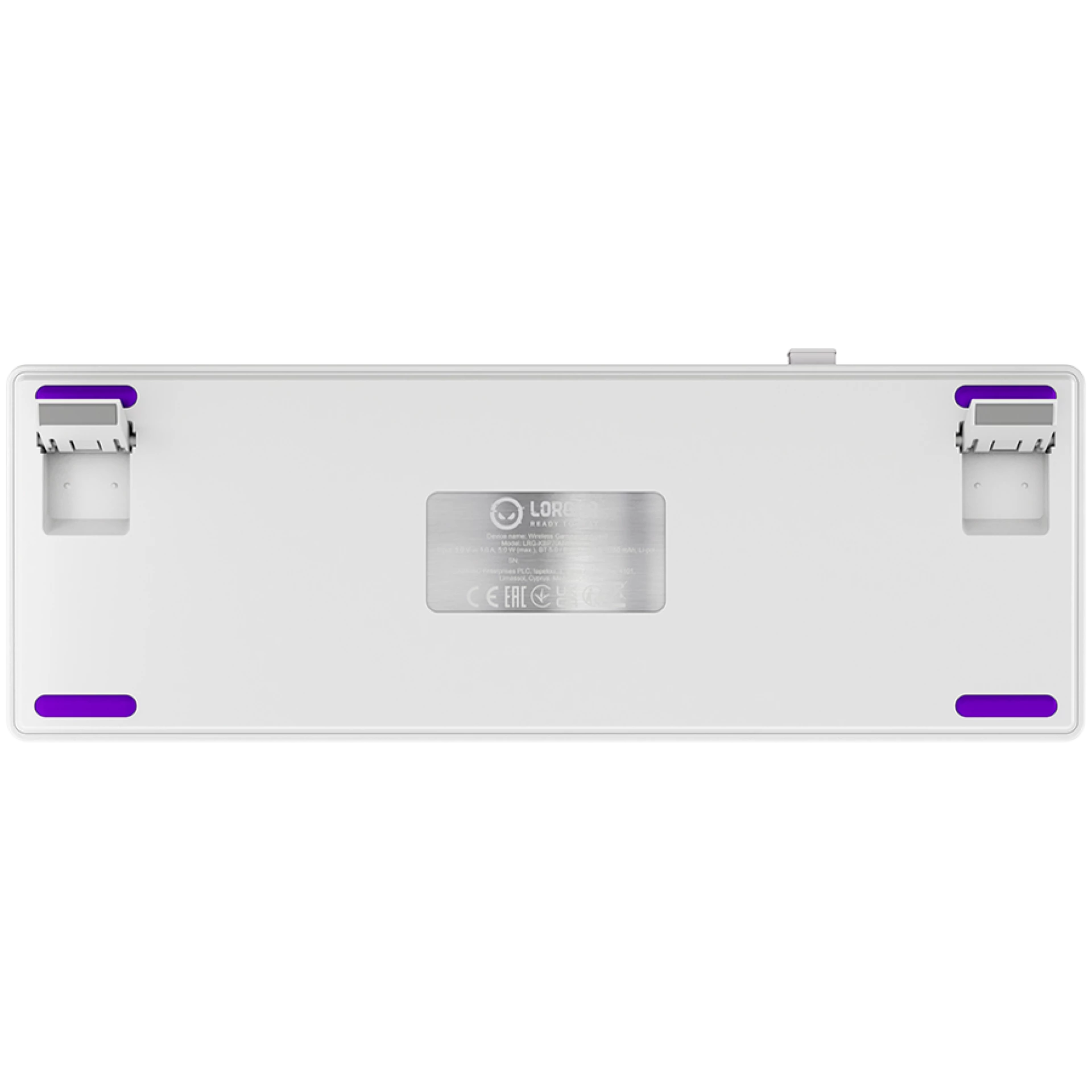 LORGAR KBP70MW, Wireless 65% Mechanical Gaming Keyboard Pro, White, EN layout